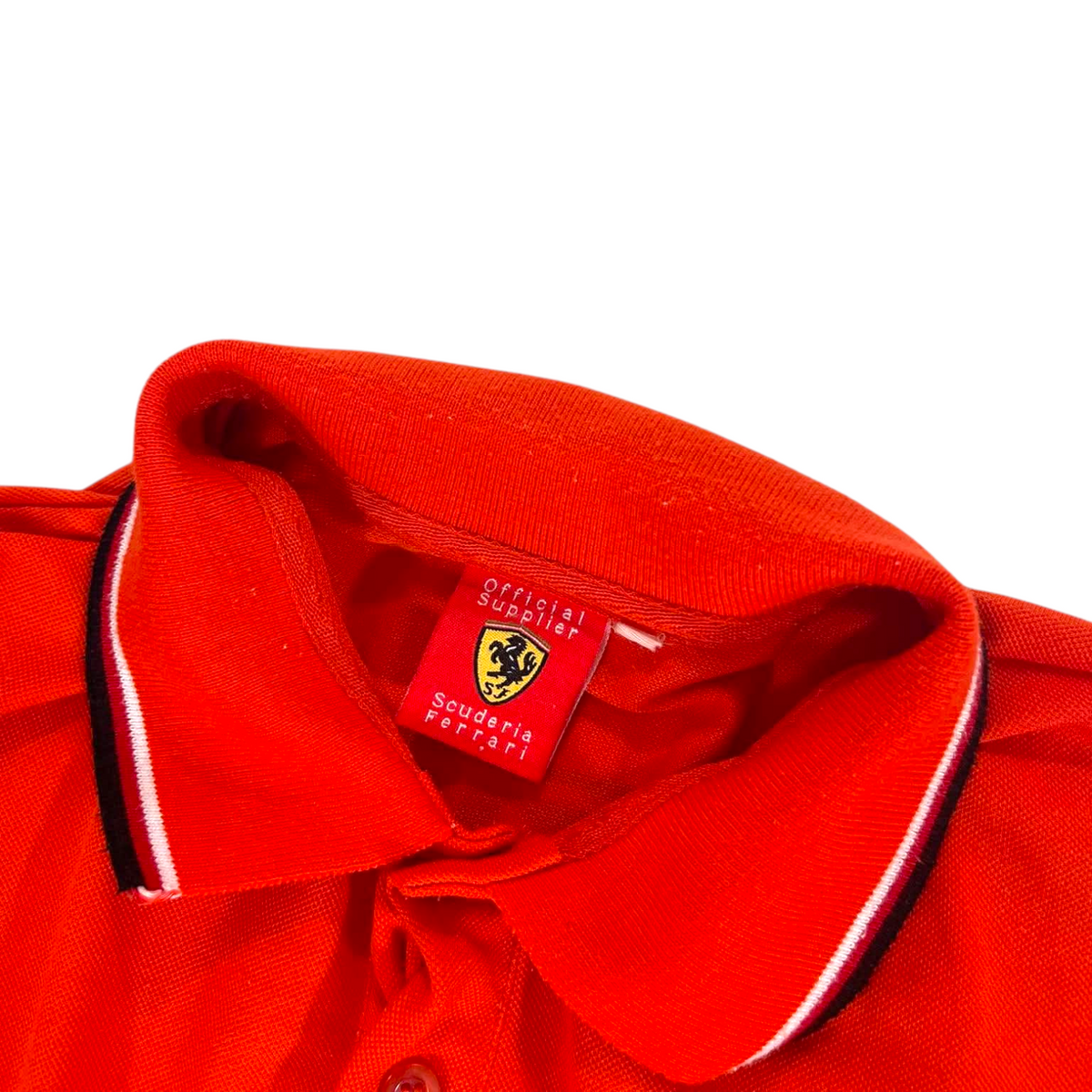 FERRARI RED POLO SHIRT (L)