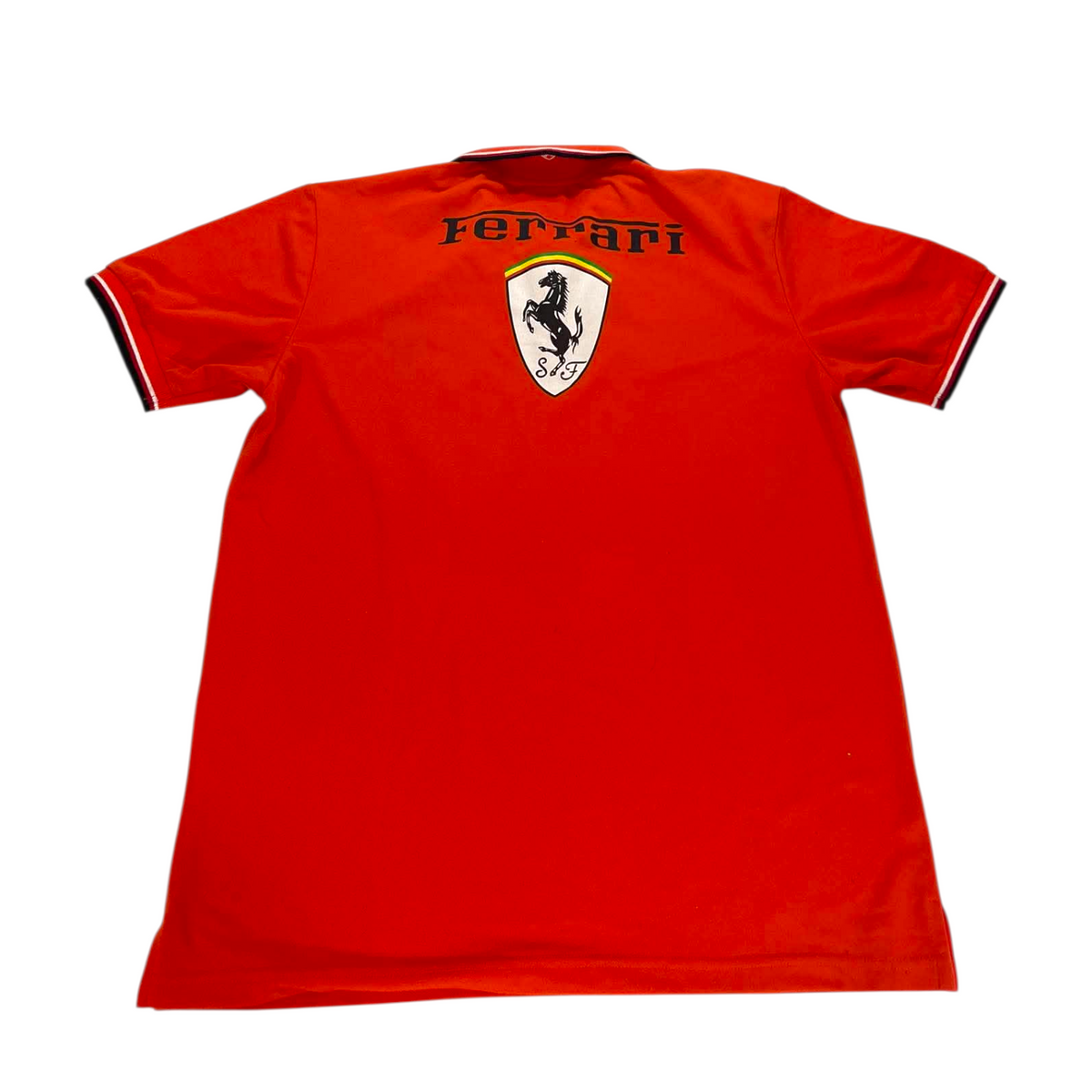 FERRARI RED POLO SHIRT (L)