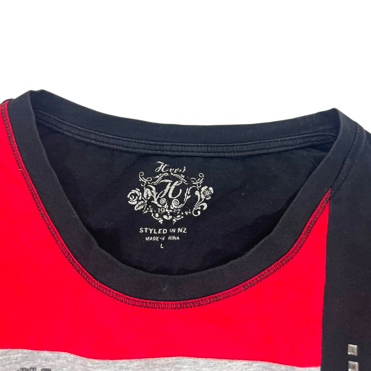Y2K CHICAGO LONDON 3/4 SLEEVE SHIRT (L)