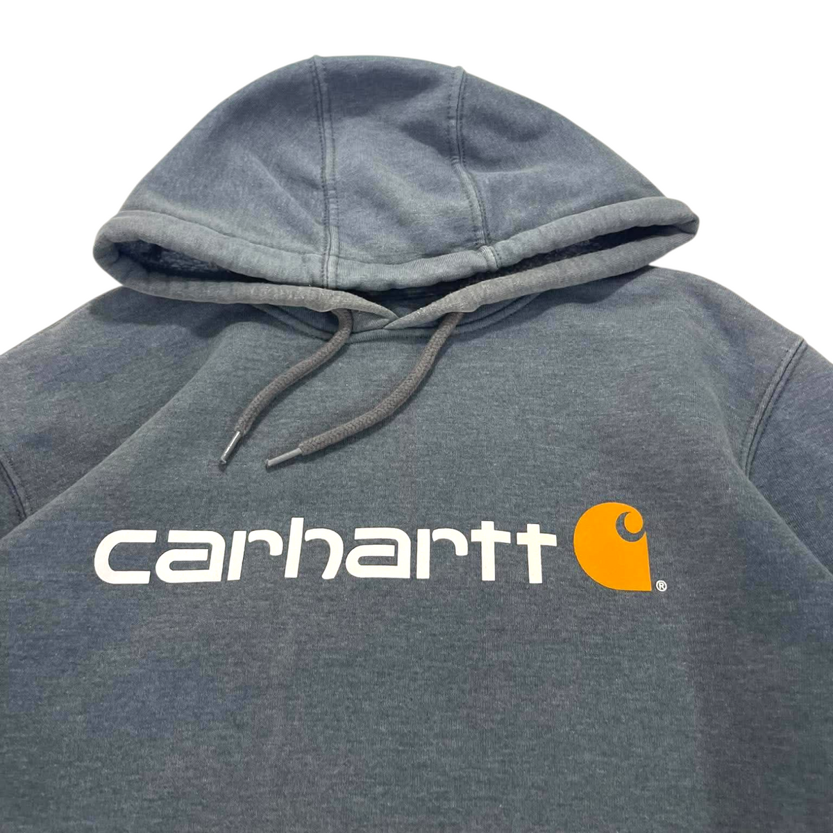 CARHARTT GREY HOODIE (BEST FIT L)