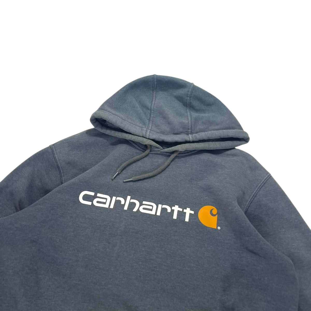 CARHARTT GREY HOODIE (BEST FIT L)