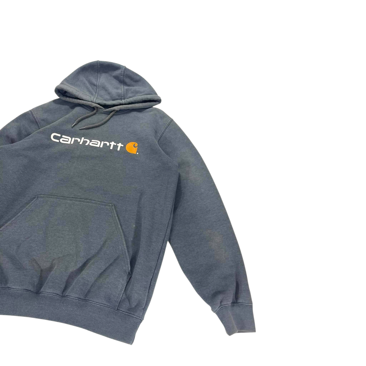 CARHARTT GREY HOODIE (BEST FIT L)