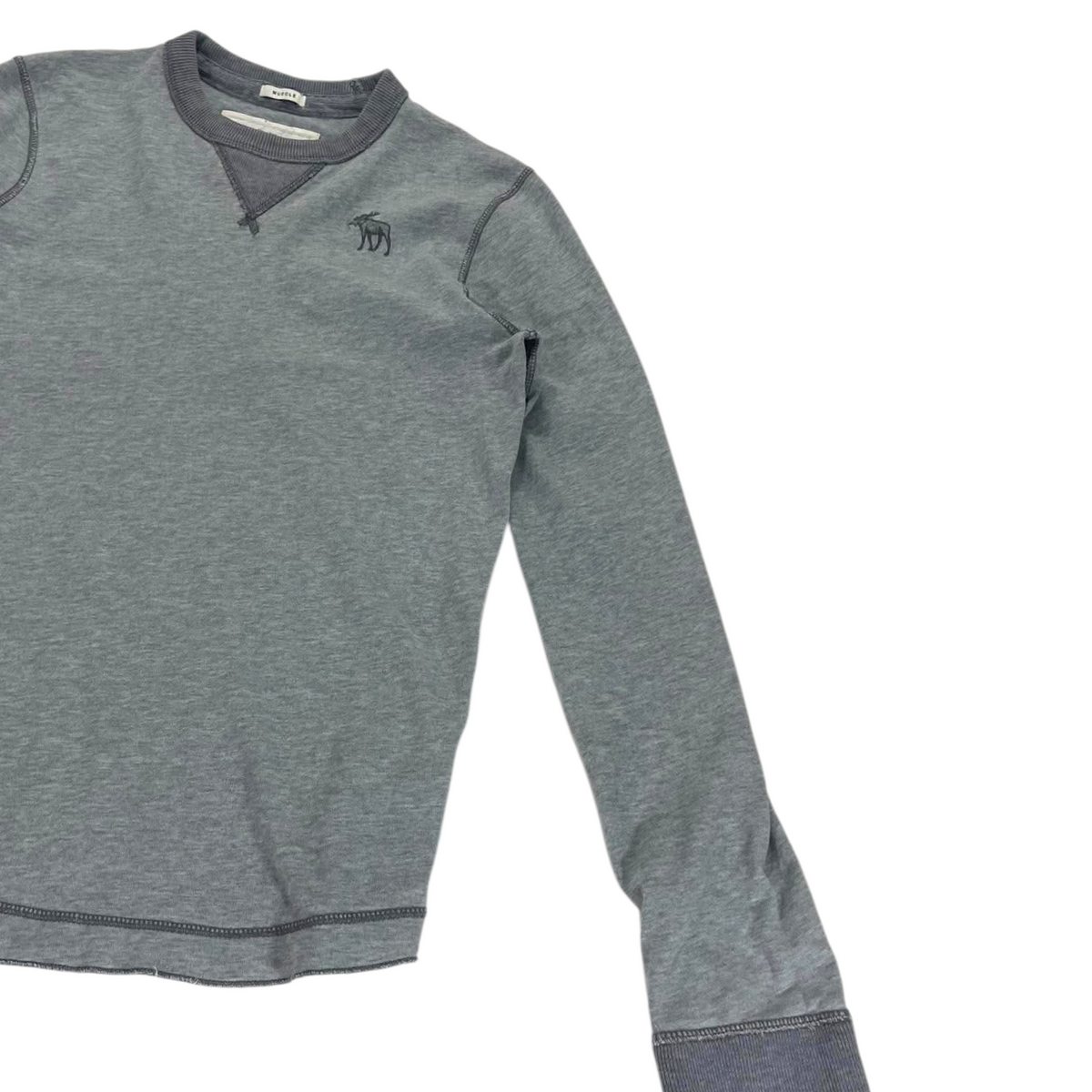 Y2K ABERCROMBIE & FITCH GRAY CREWNECK (S - M)