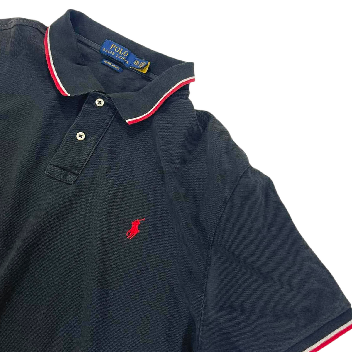 POLO RALPH LAUREN BLACK POLO SHIRT (BEST FIT L)