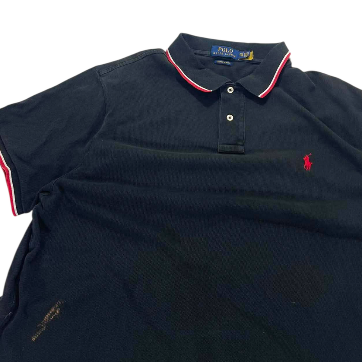 POLO RALPH LAUREN BLACK POLO SHIRT (BEST FIT L)