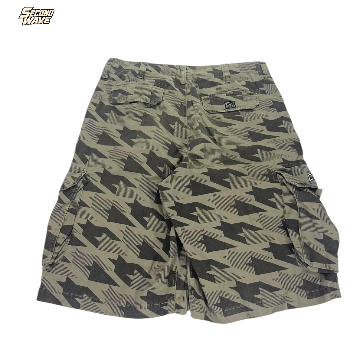 Y2K CLOUD BEAK CAMO CARGO SHORTS (30 (32'))