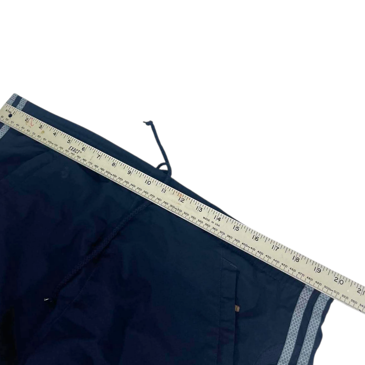 ADIDAS NAVY BLUE BAGGY TRACK PANTS¹ (L)