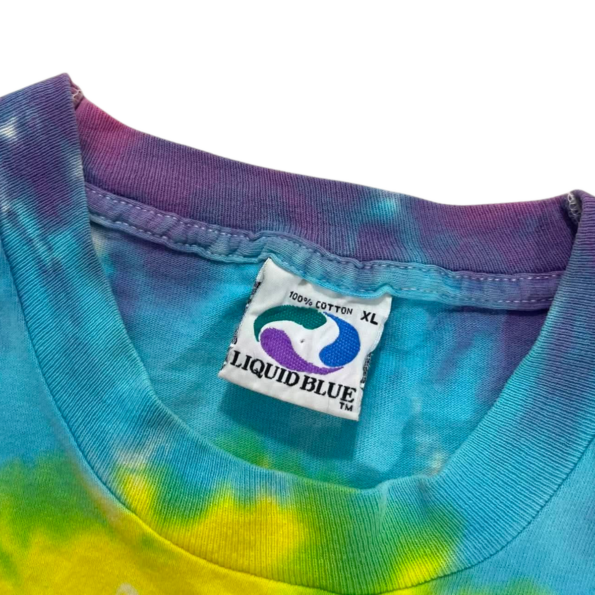 VINTAGE SINGLE STITCHED ROLLING STONE TIE DYE SHIRT (XL)