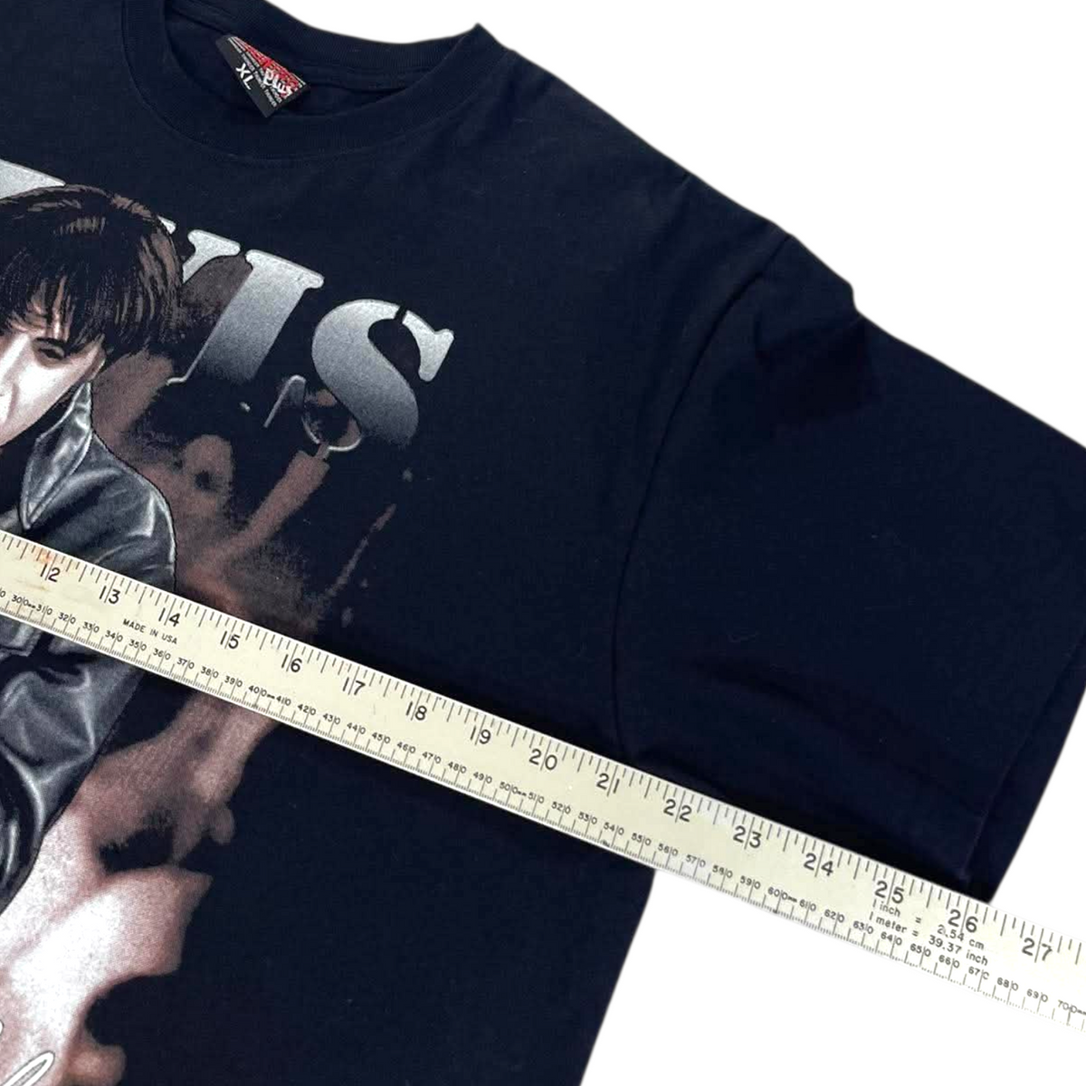 ELVIS PRESLEY BLACK GRAPHIC TEE (XL)