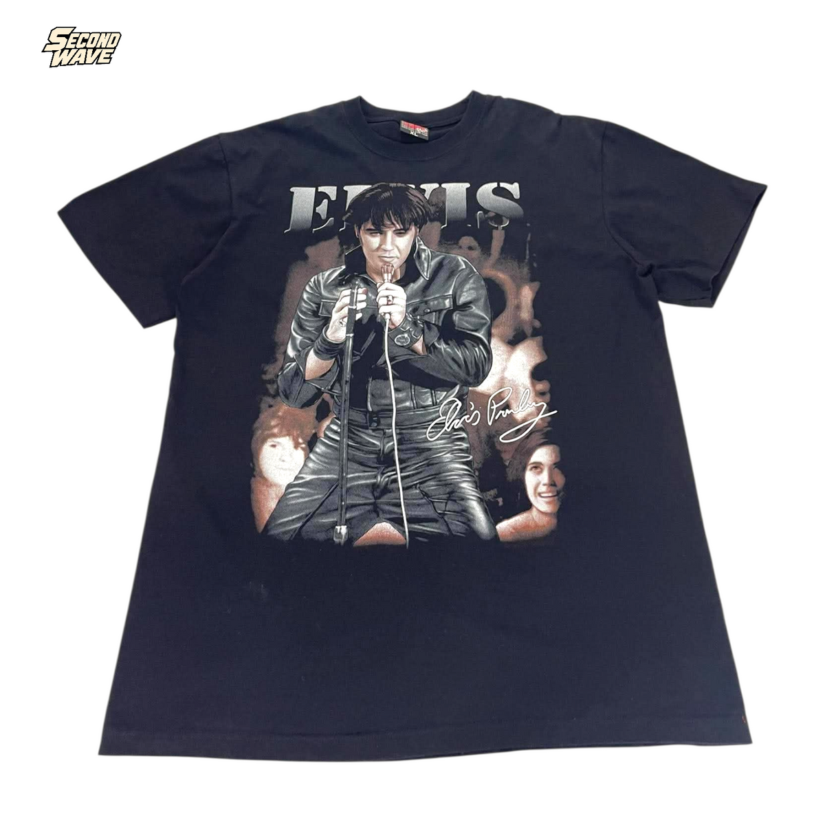 ELVIS PRESLEY BLACK GRAPHIC TEE (XL)