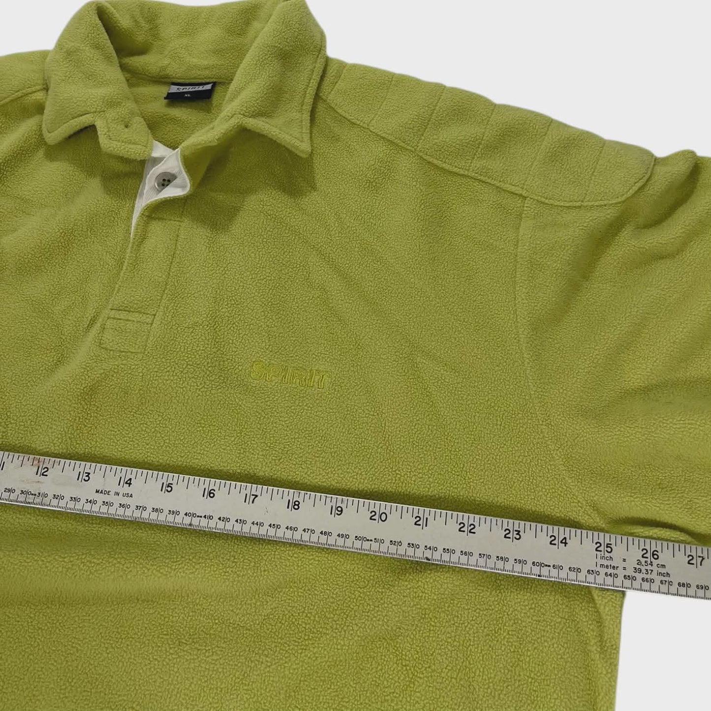 SPIRIT GREEN FLEECE RUGBY SHIRT (XL)