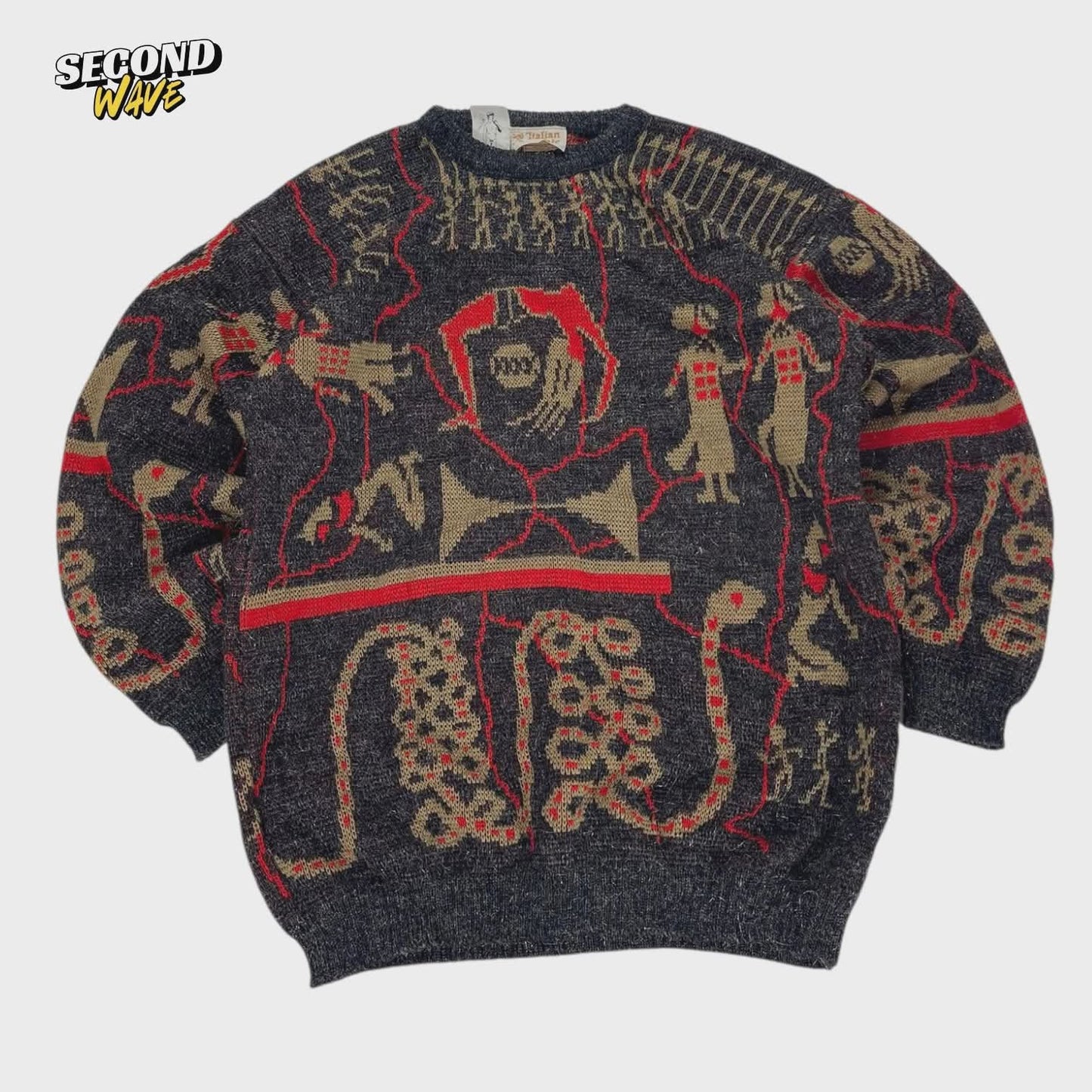 ITALIAN AFFAIR MULTI COLOURED SWEATER (L)