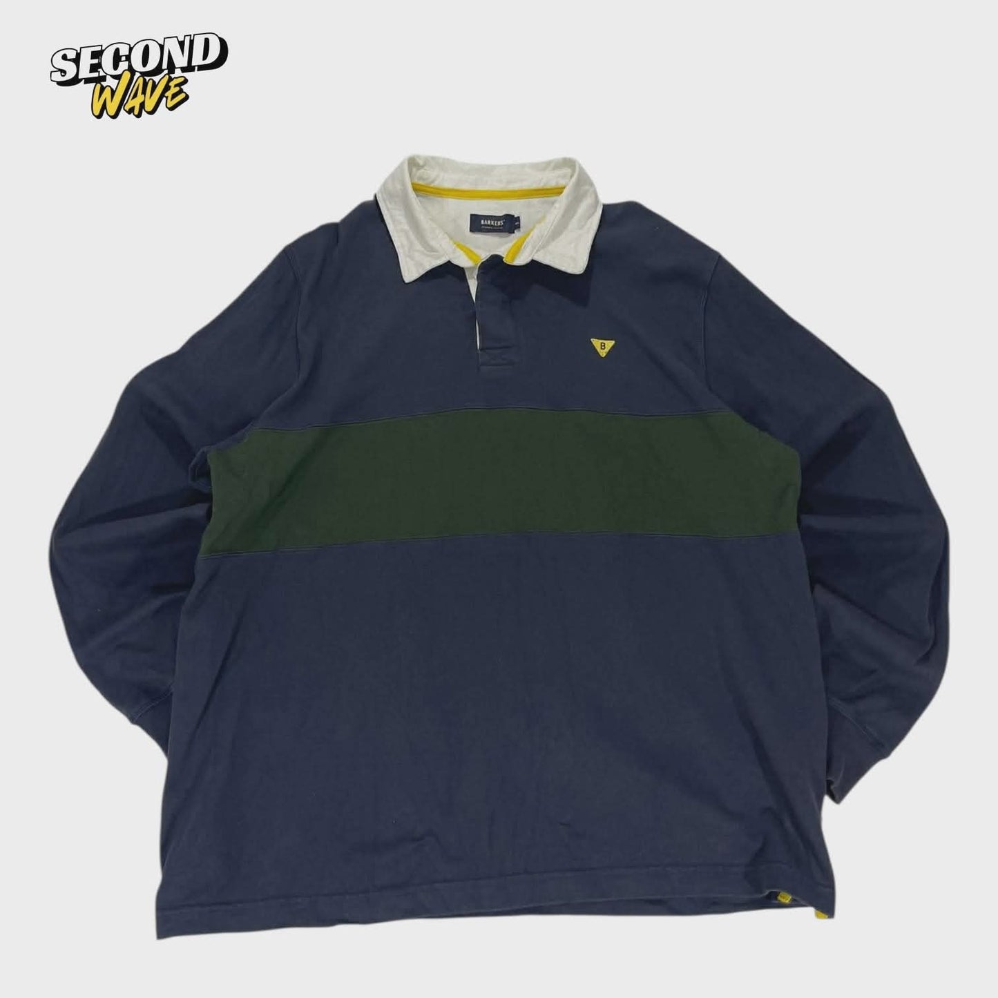 BARKERS RUGBY LONG SLEEVE SHIRT (L)