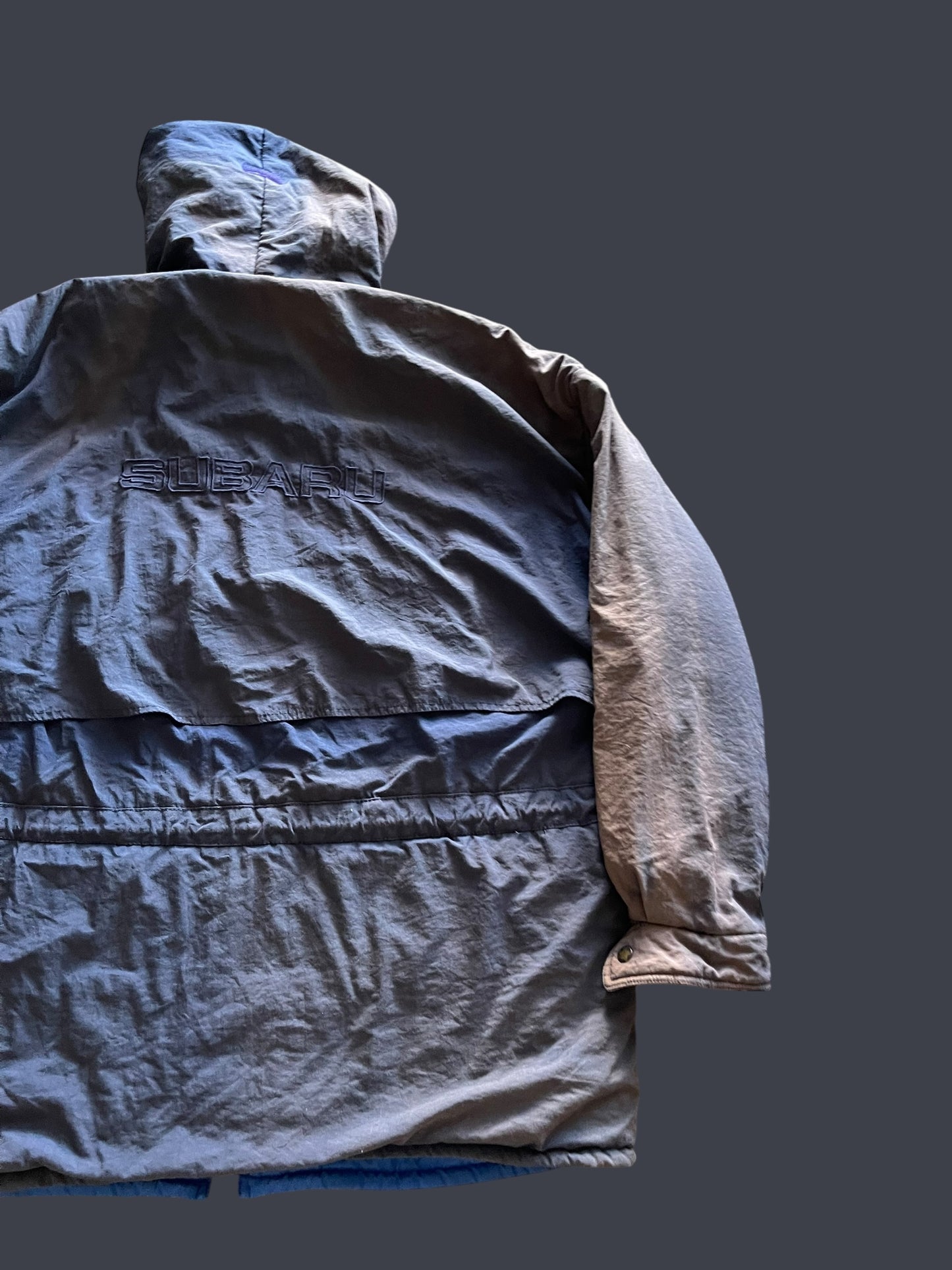 SICK VINTAGE FADING DISCOLOUR SUBARU JACKET (XL)