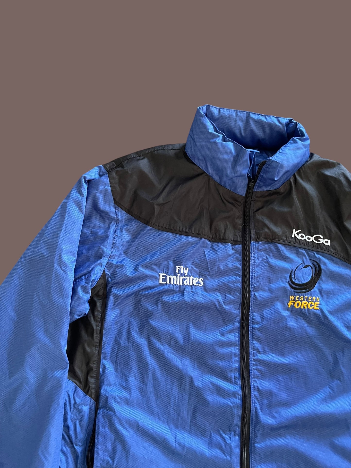 VINTAGE WESTERN FORCE RUGBY UNION JACKET KOOGA (L TO XL)