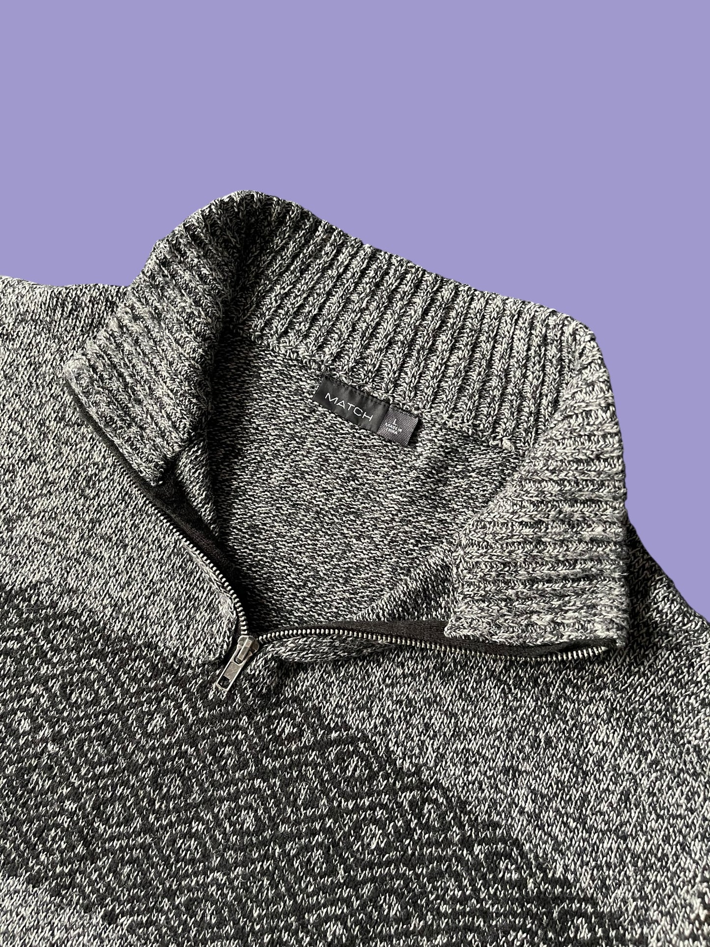 VINTAGE MATCH ACRYLIC QUARTERZIP (L)