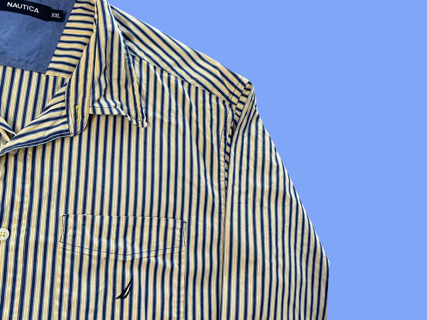 VINTAGE NAUTICA POLO SHIRT LONG SLEEVE (XL)