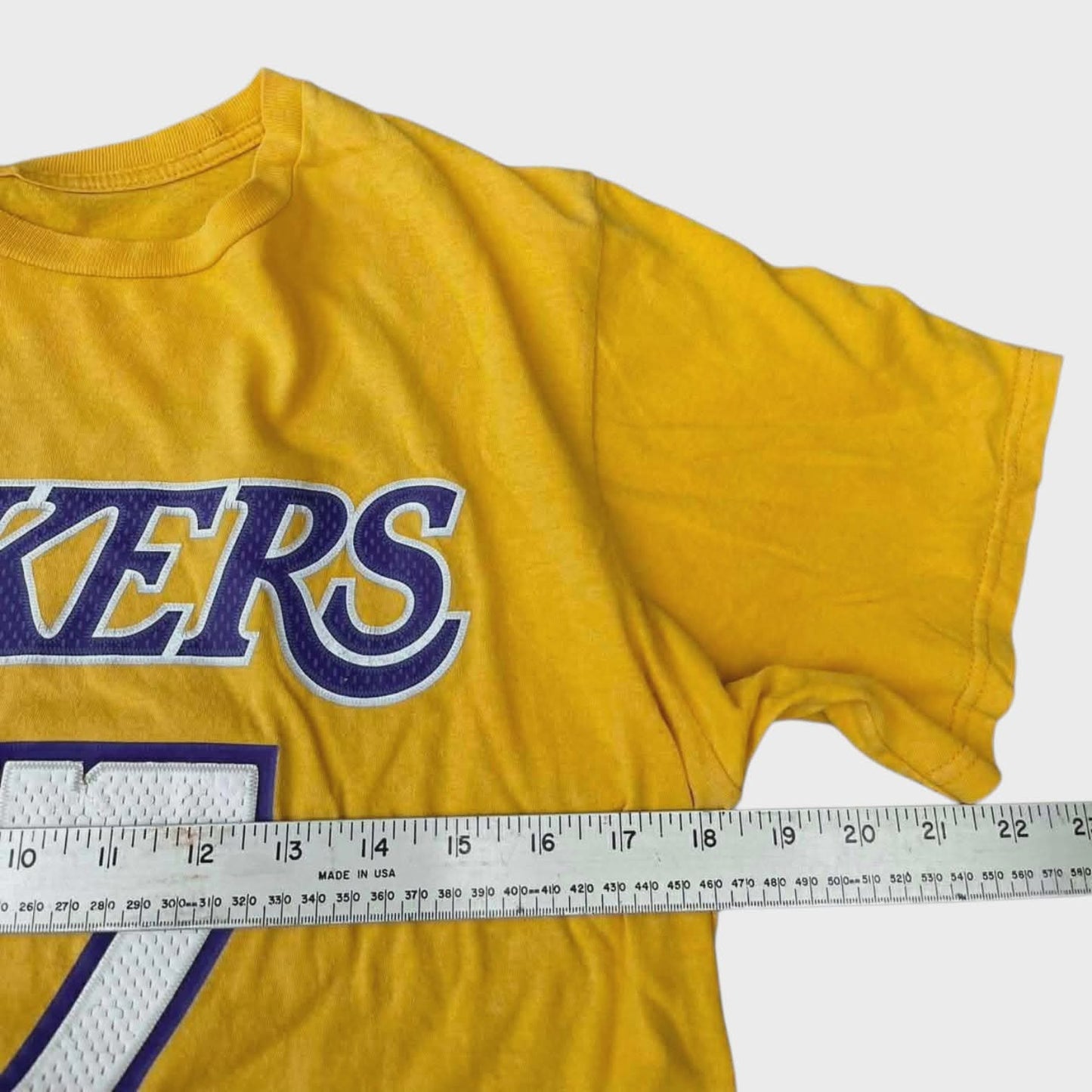 ADIDAS YELLOW LAKERS JERSEY (M)