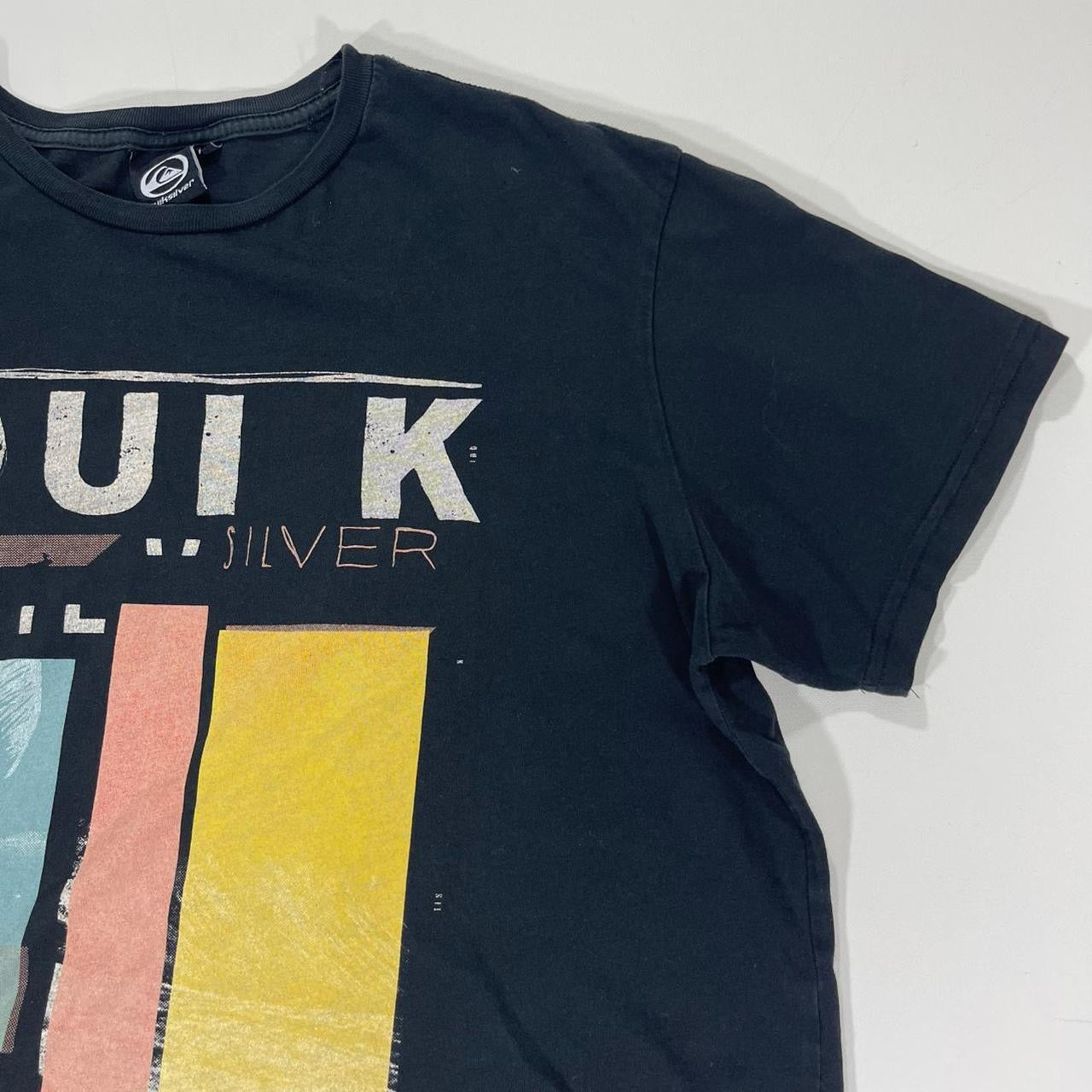 VINTAGE QUIKSILVER BLACK GRAPHIC TEE (L)