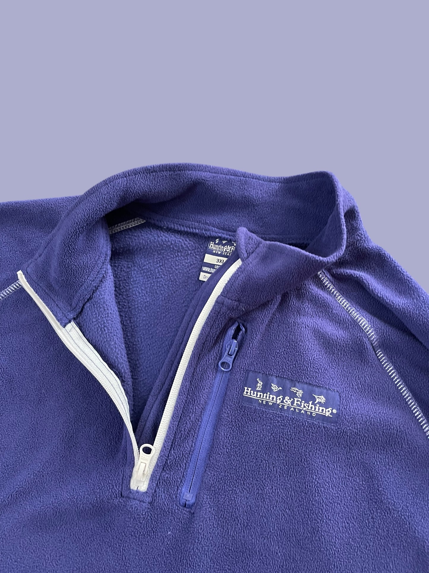 HUNTING AND FISHING QUARTERZIP FLEECE (L-XL)
