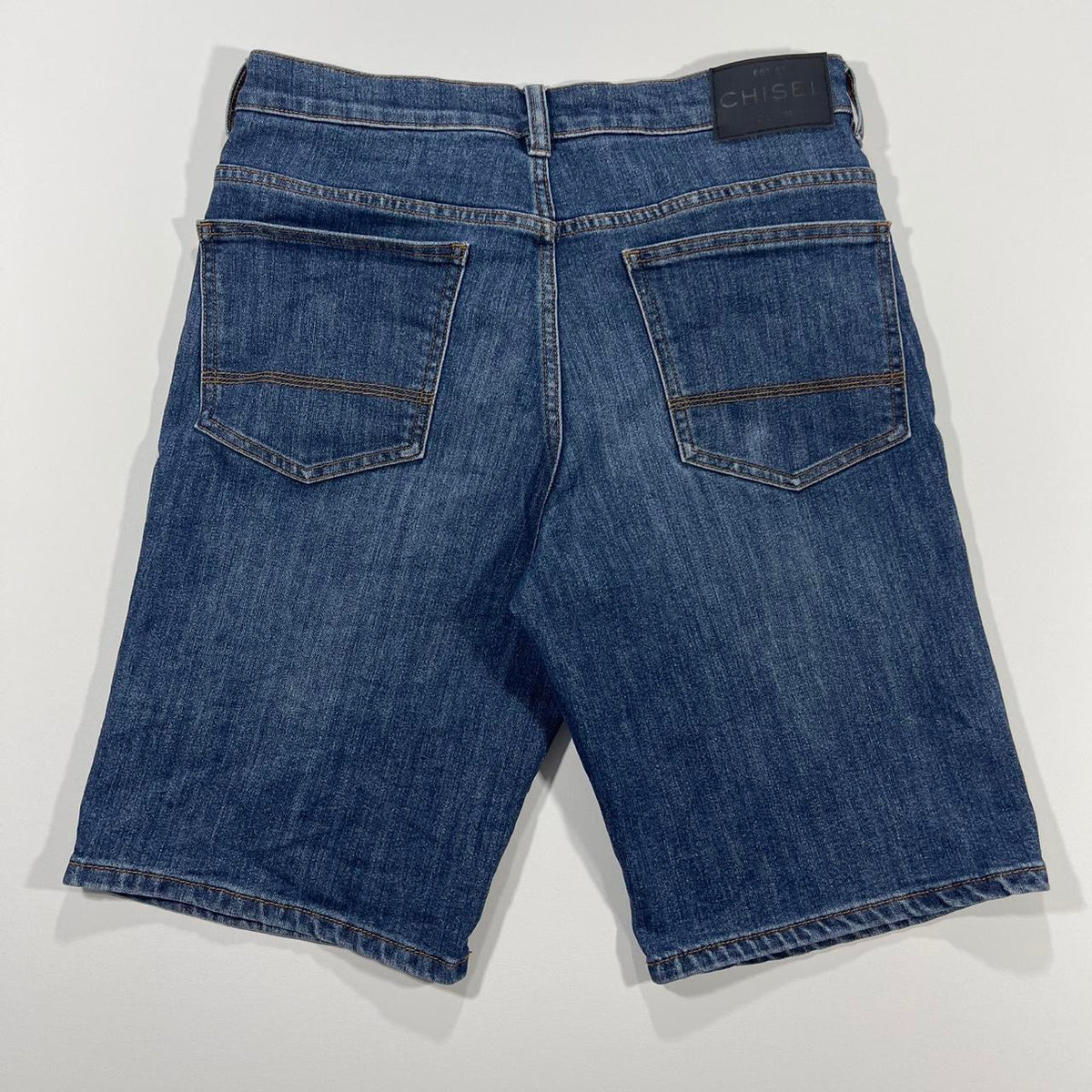 Y2K CHISEL BLUE DENIM JORTS (32)