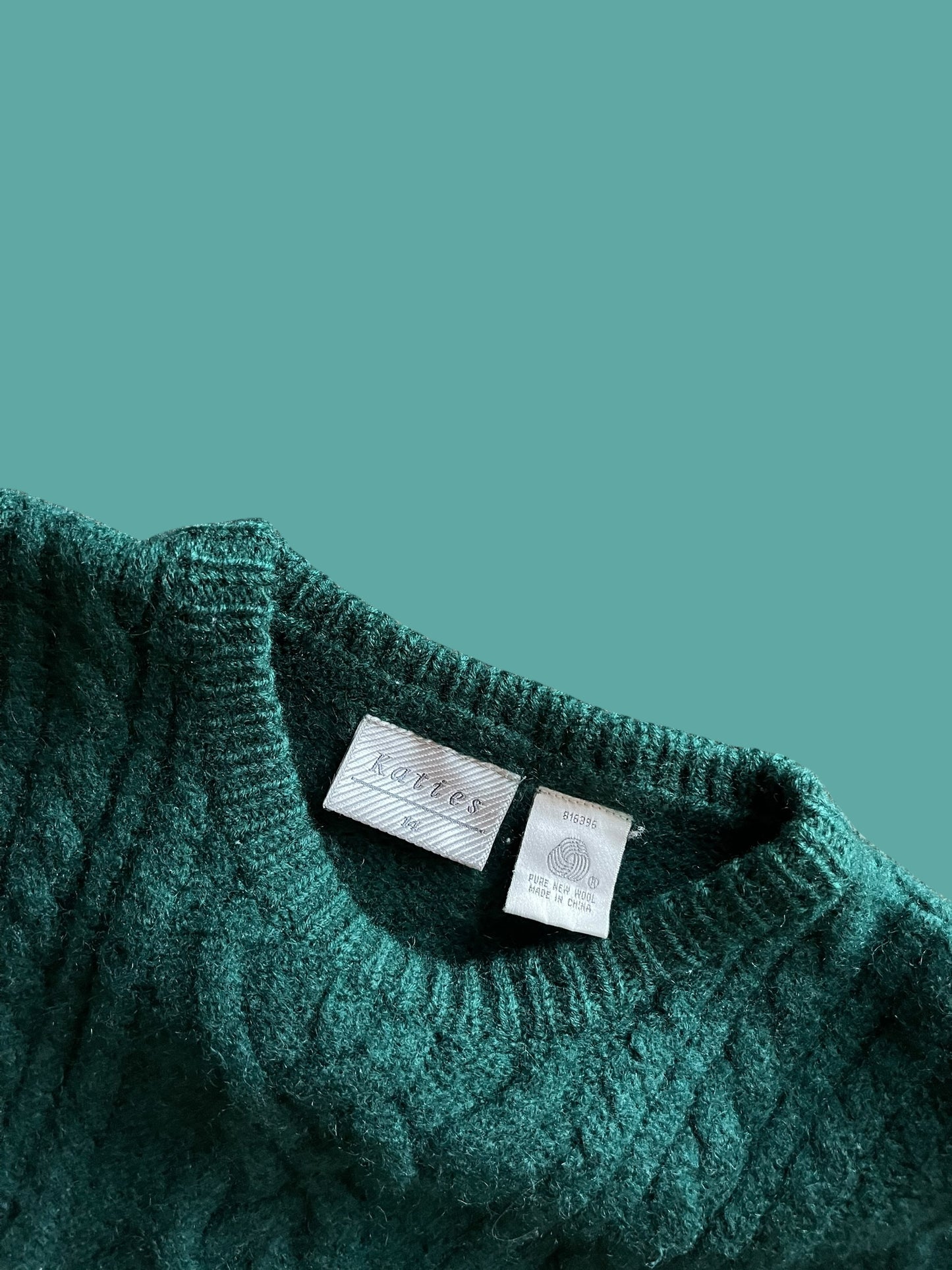 VINTAGE KATIES PURE WOOL SWEATER (14)