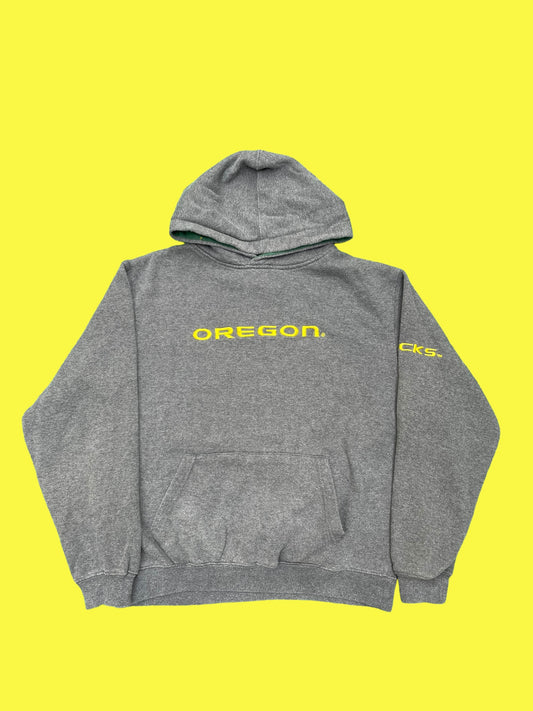 VINTAGE OREGON DUCKS HOODIE (M)