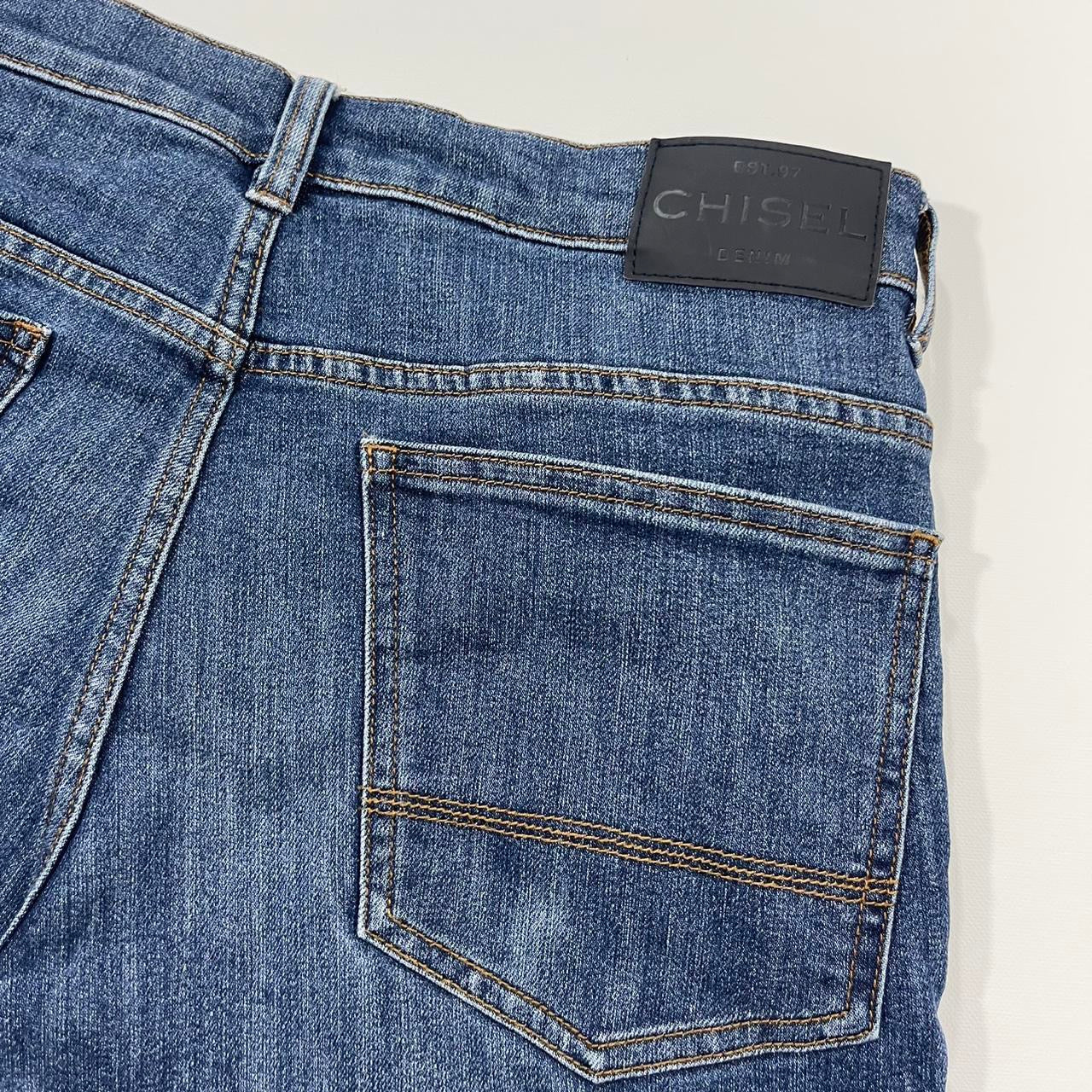 Y2K CHISEL BLUE DENIM JORTS (32)