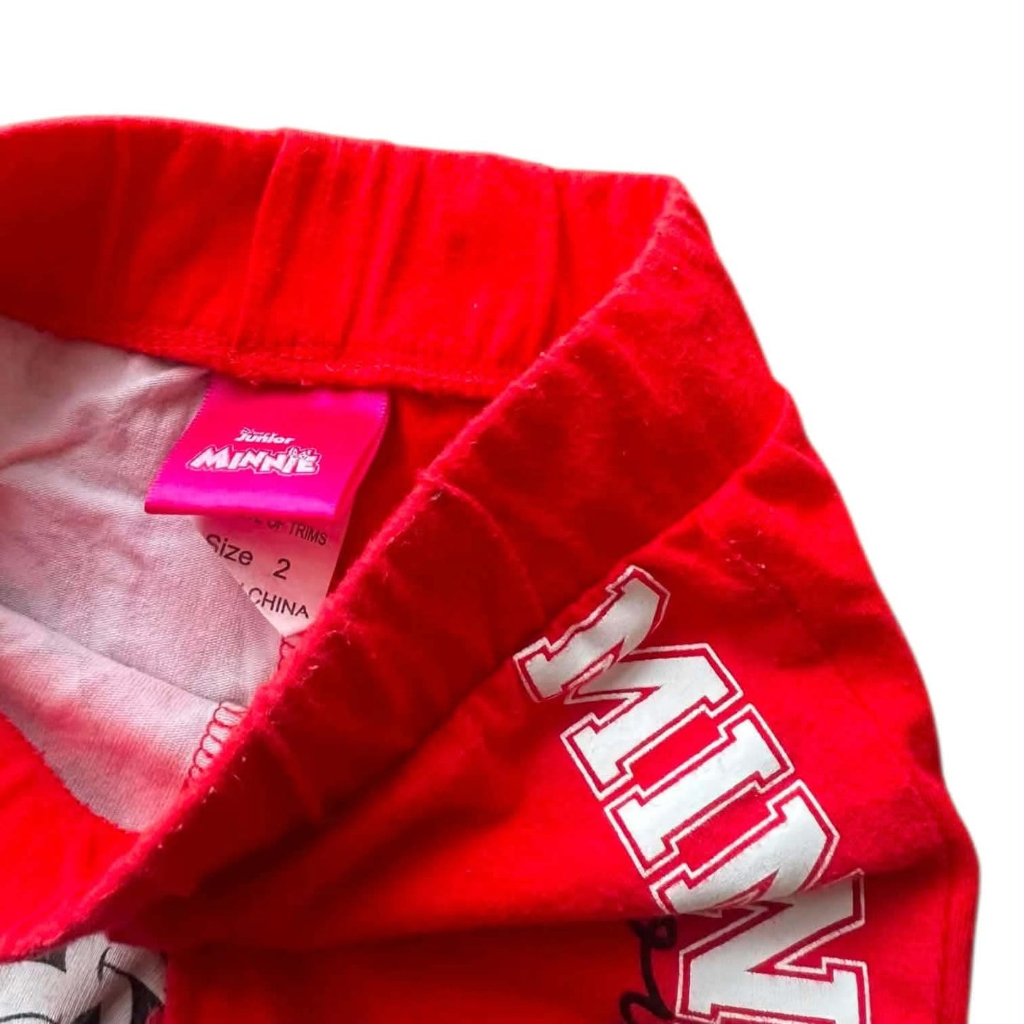 DISNEY MINNIE MOUSE RED SHORTS (2YRS)