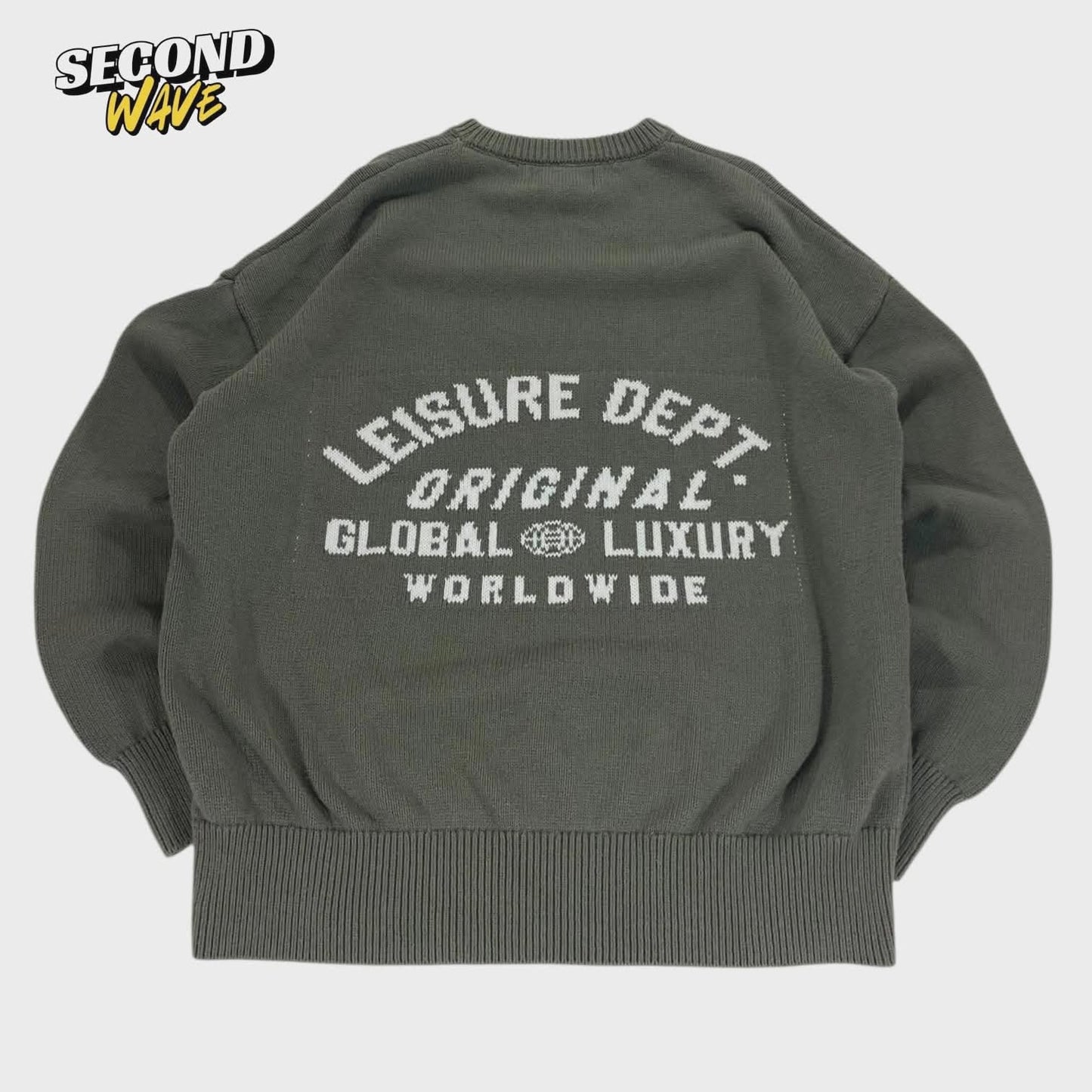ABSENT GREEN CREWNECK SWEATER (M)