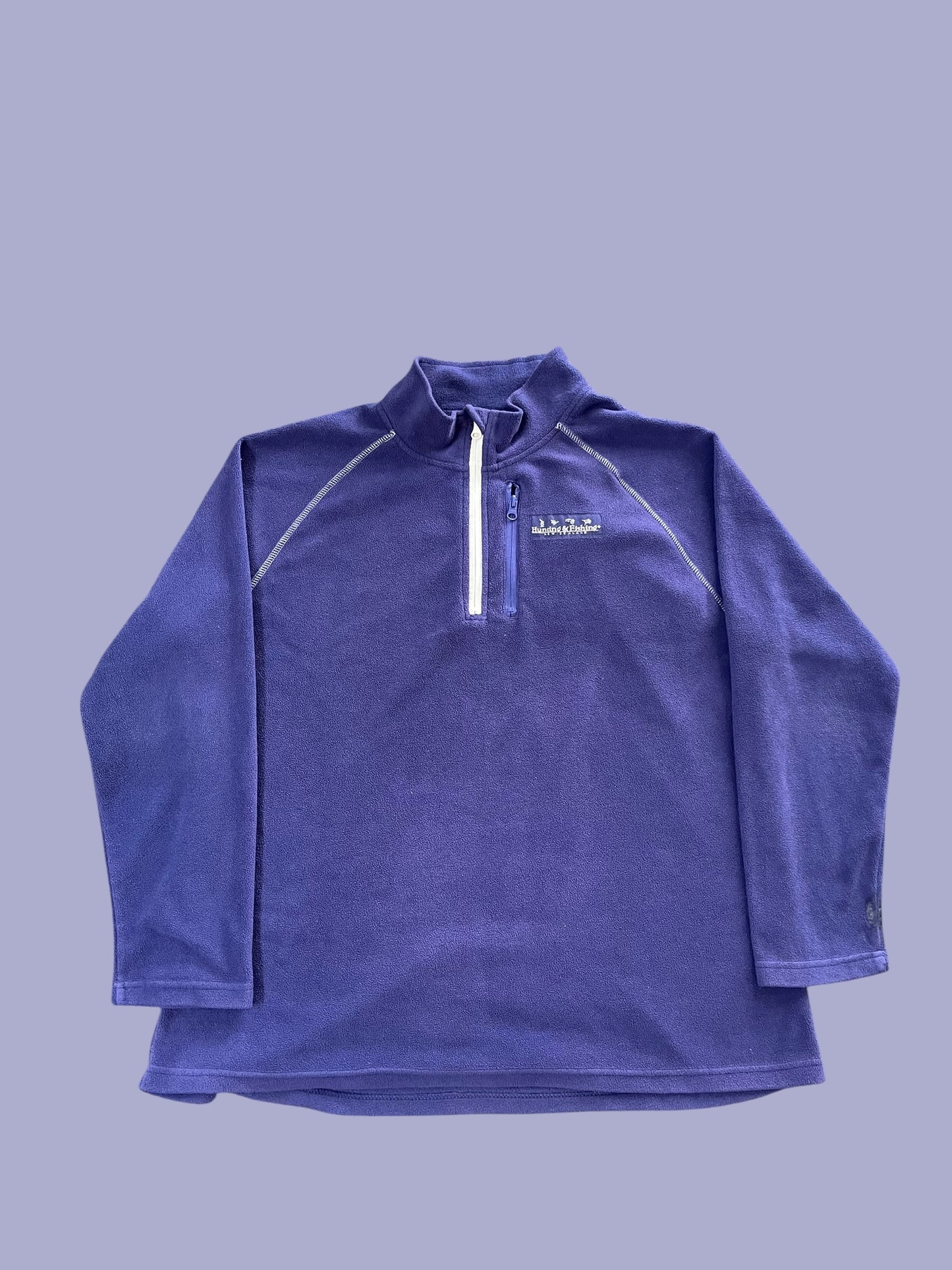 HUNTING AND FISHING QUARTERZIP FLEECE (L-XL)