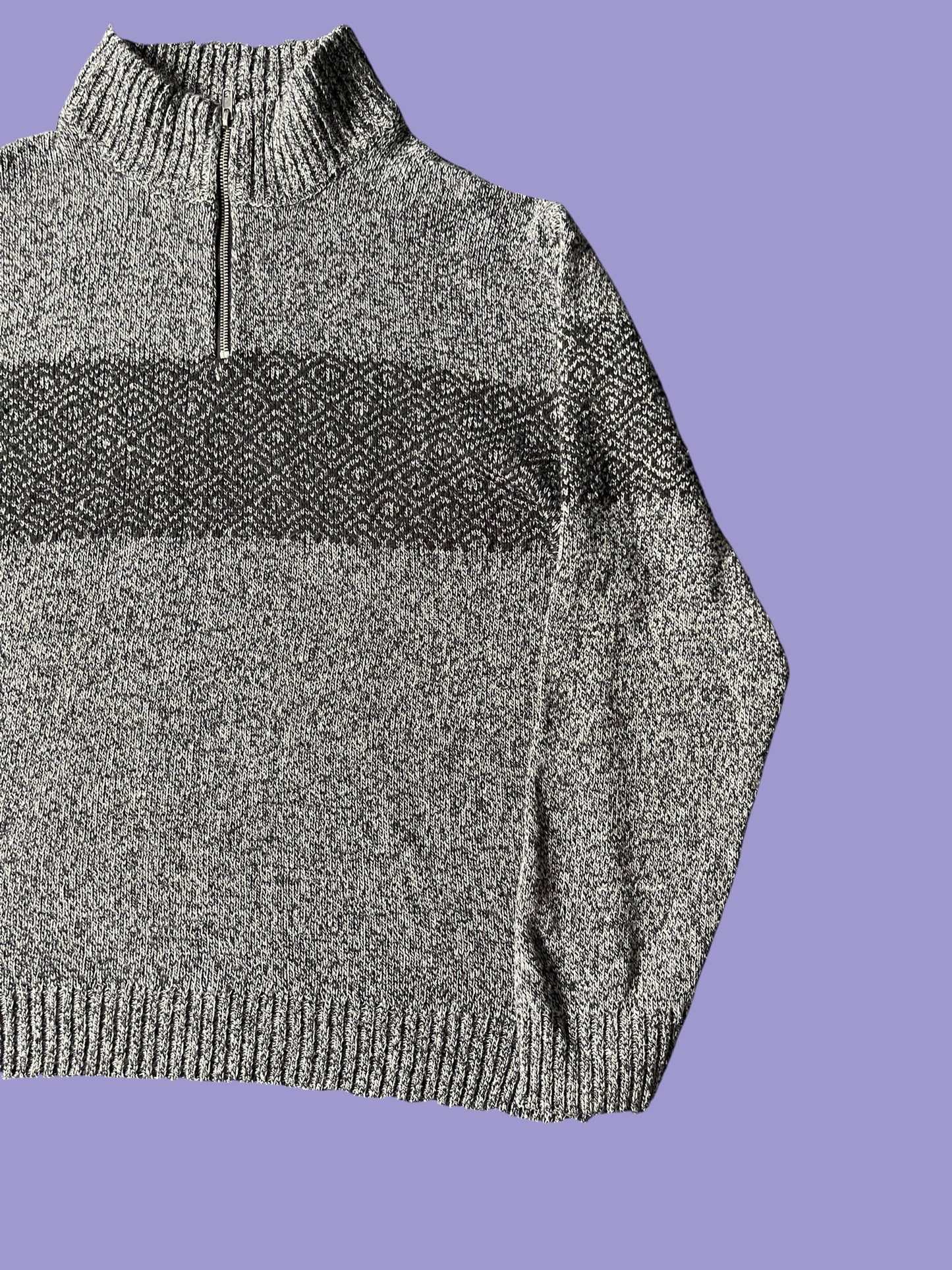 VINTAGE MATCH ACRYLIC QUARTERZIP (L)