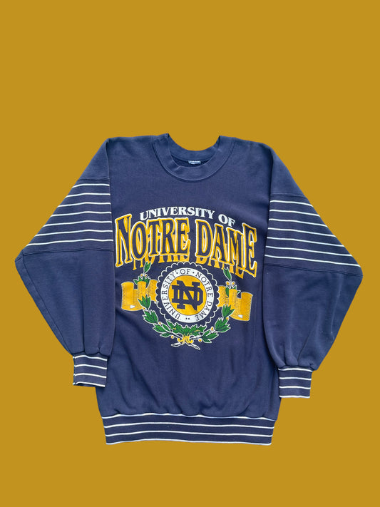 VINTAGE NOTRE DAME CREWNECK (L)