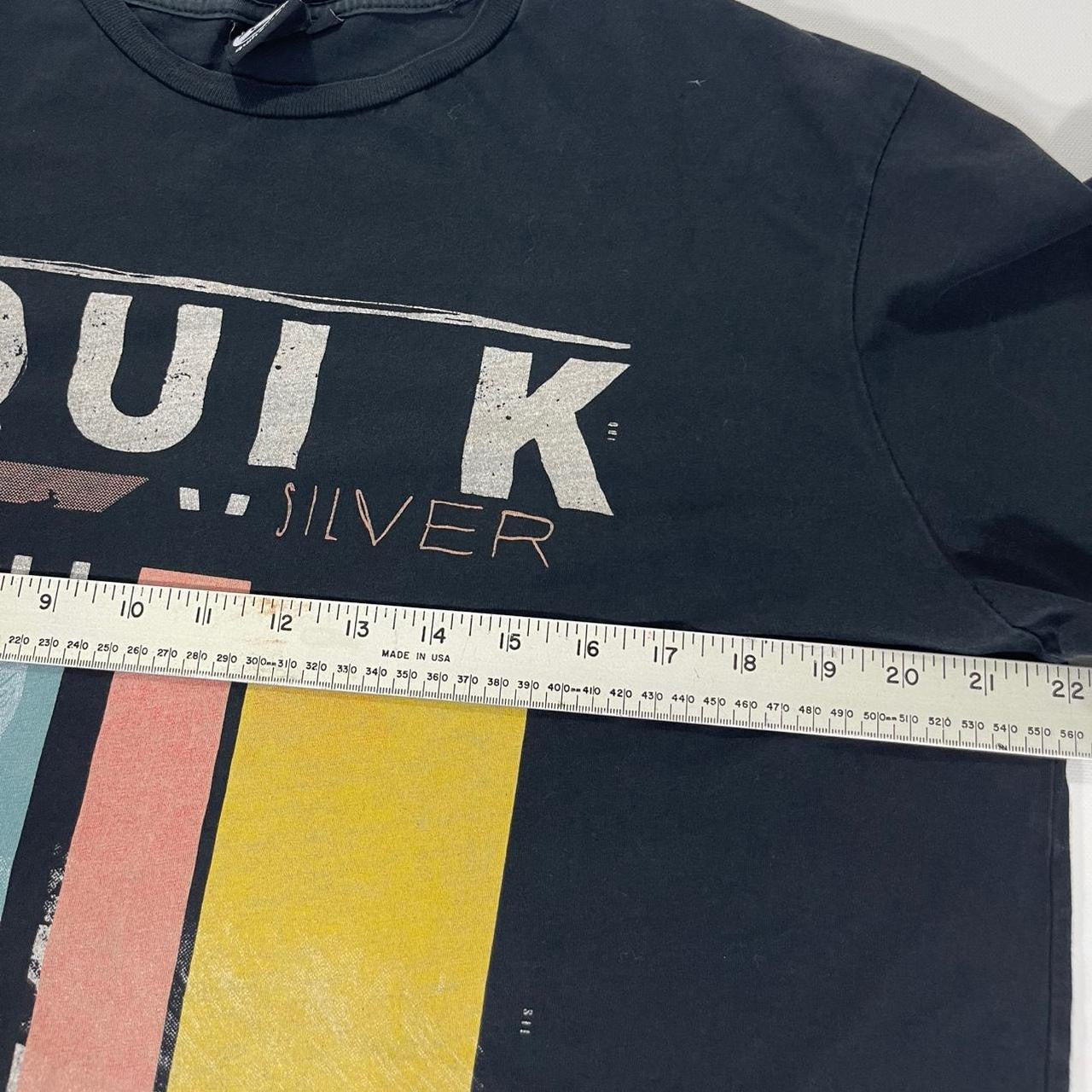 VINTAGE QUIKSILVER BLACK GRAPHIC TEE (L)