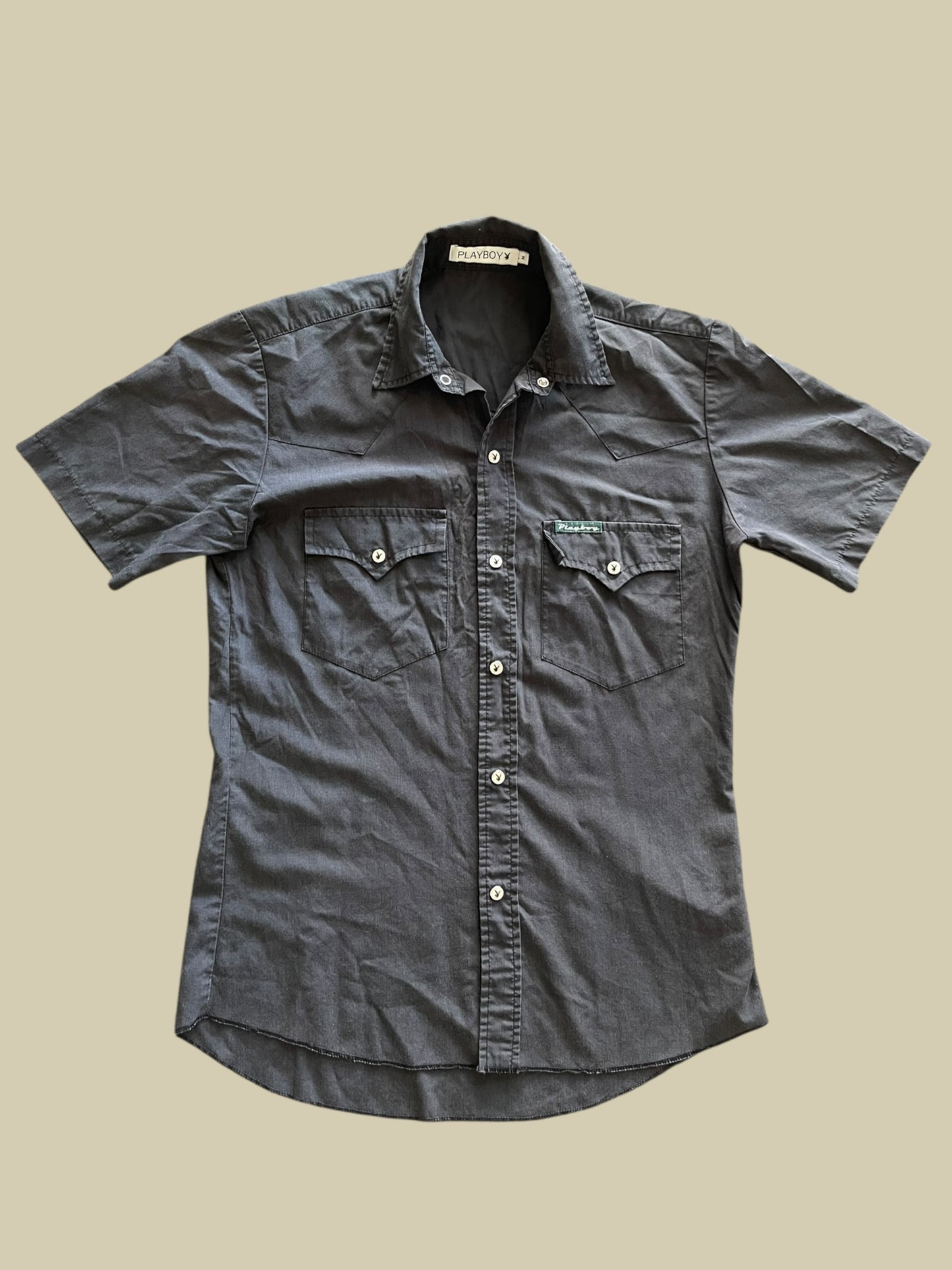 VINTAGE PLAYBOY BUTTON UP SHIRT (M)
