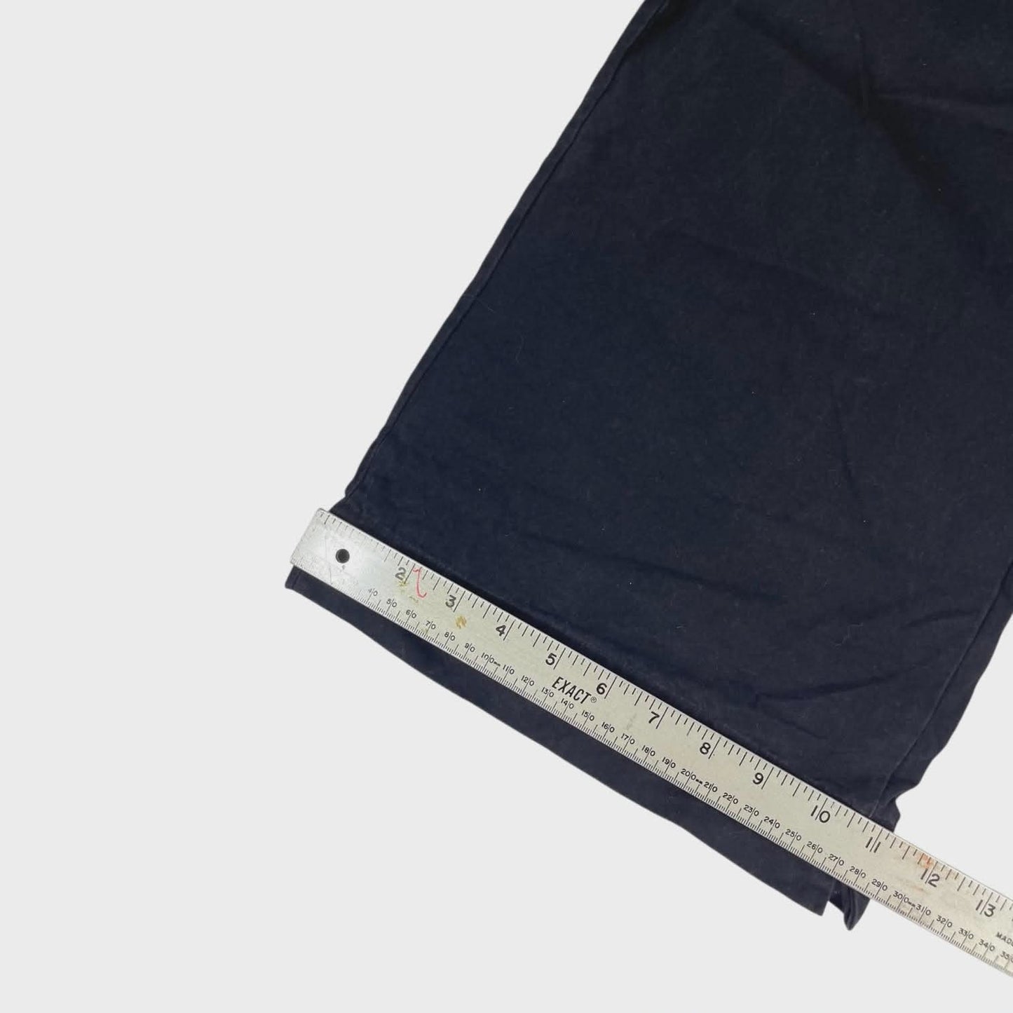 VINTAGE CCC BLACK BAGGY WIDE LEG TROUSERS (14)