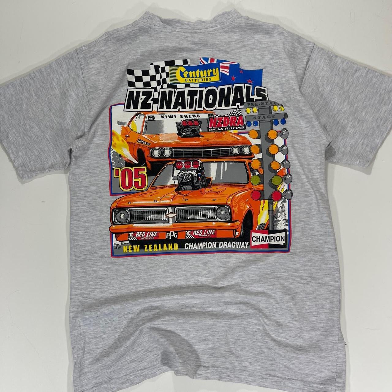 VINTAGE COTTON FORCE GREY NEW ZEALAND NATIONALS T-SHIRT