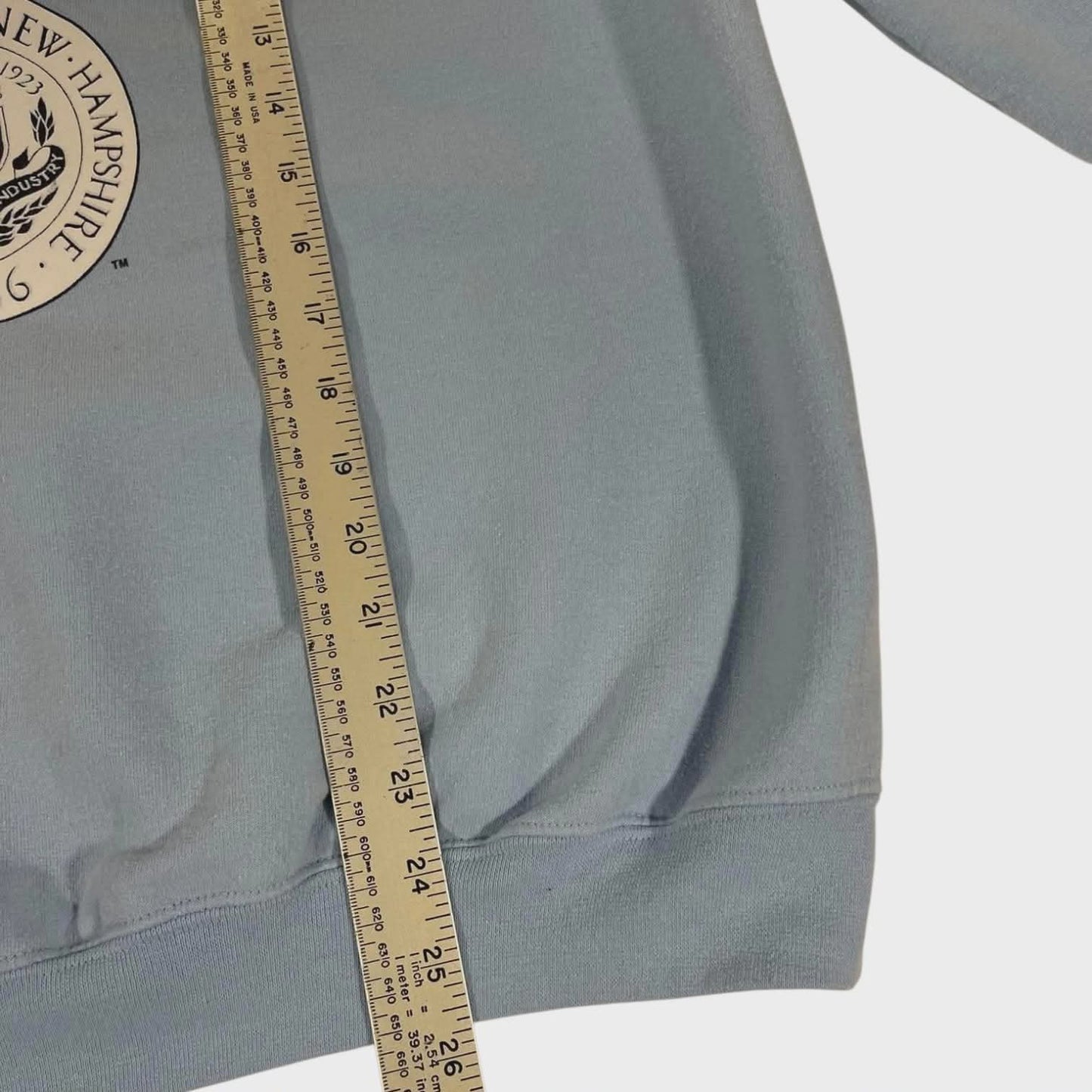 VINTAGE UNH BLUE CREWNECK HOODIE (M)