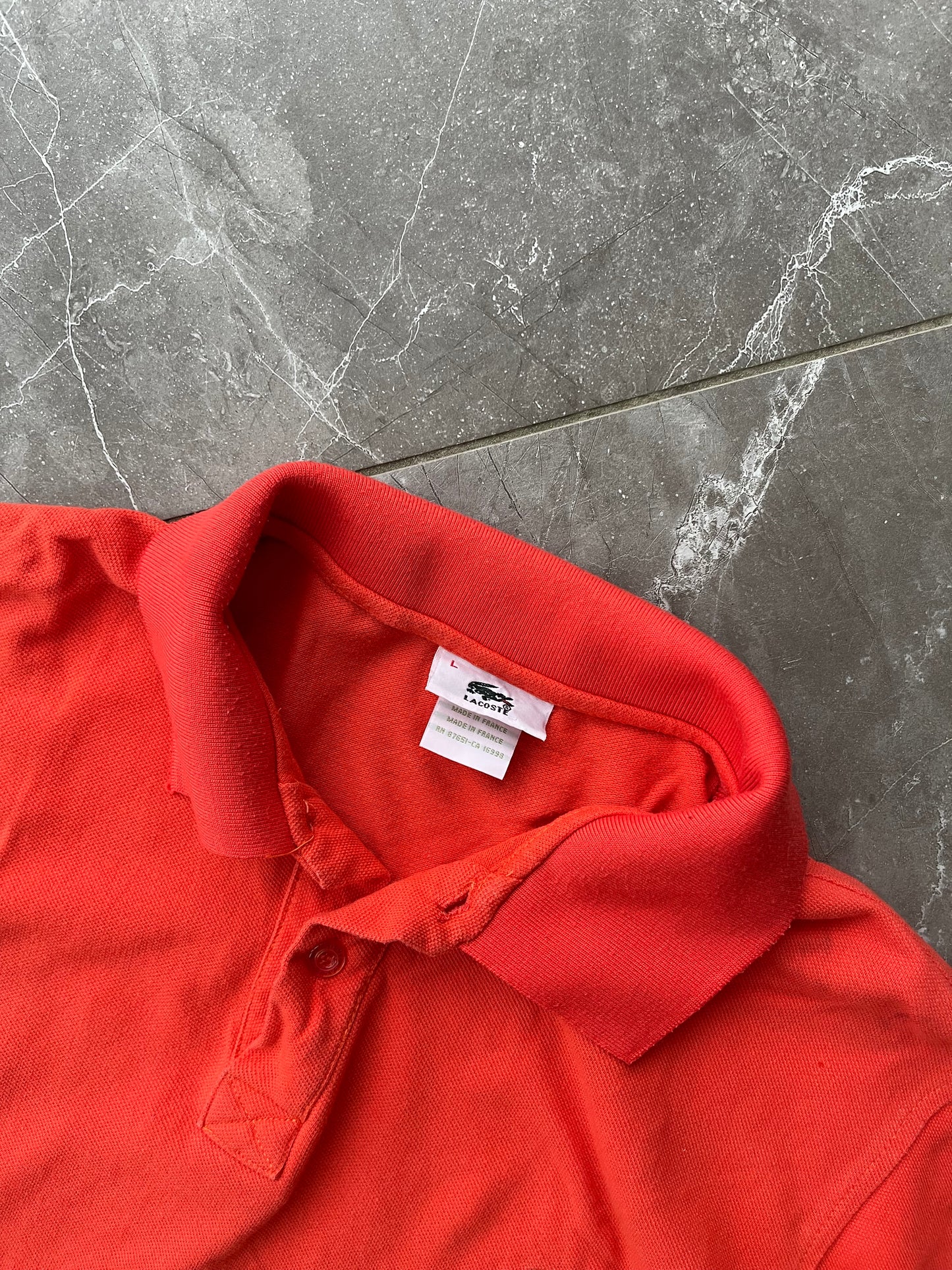Lacoste Orange Polo Shirt (M/L)