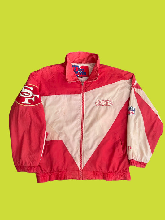 VINTAGE SF 49ERS JACKET BY PRO PLAYER (L TO XL)