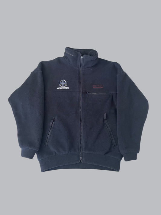 VINTAGE KATHMANDU FLEECE JACKET FIELD WITH PACKABLE HOOD (L)