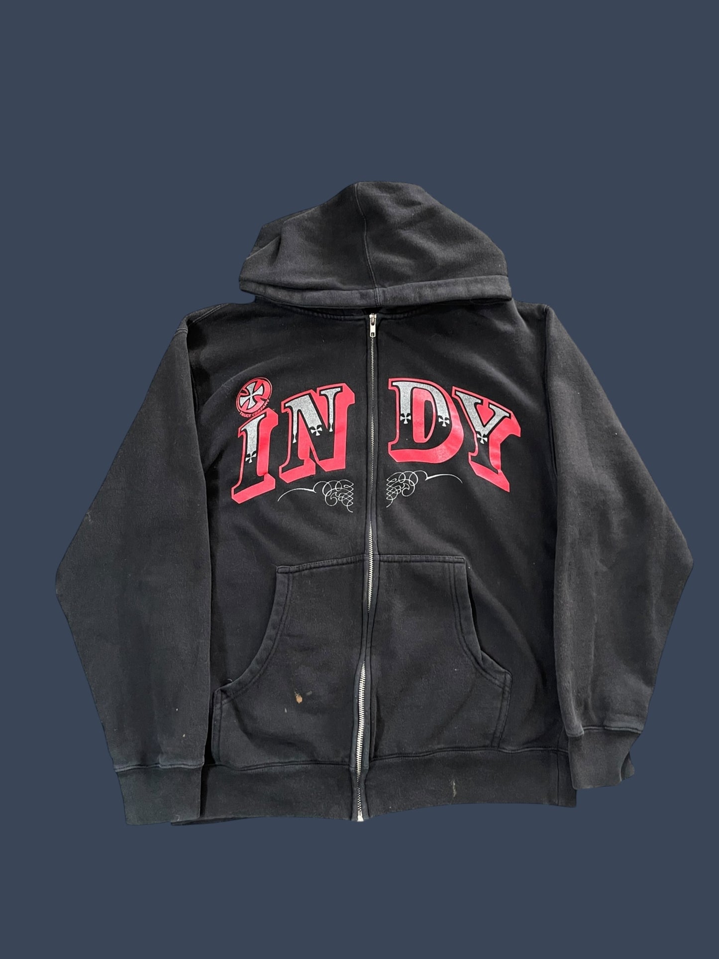 VINTAGE INDY FULL ZIP HOODIE (S-M)