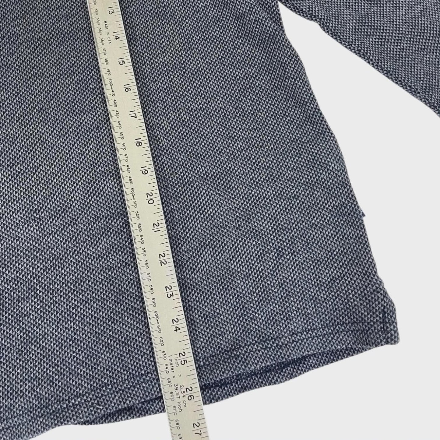 VINTAGE CHISEL POLO SHIRT WITH EMBROIDERED LOGO (M-L)