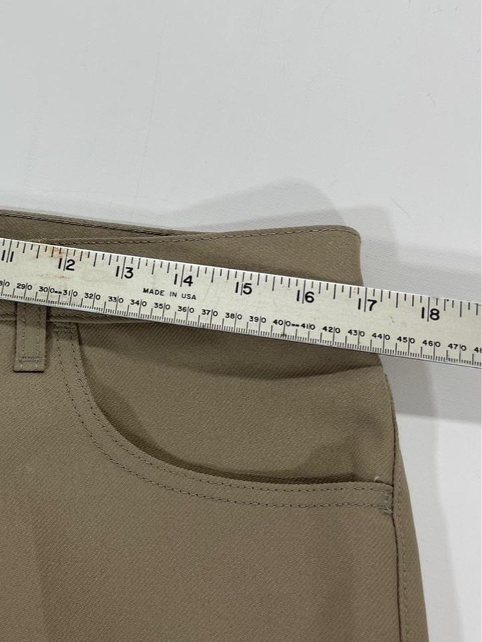 LEVIS TAN WIDE LEG TROUSERS WITH ADJUSTABLE WAIST (34)
