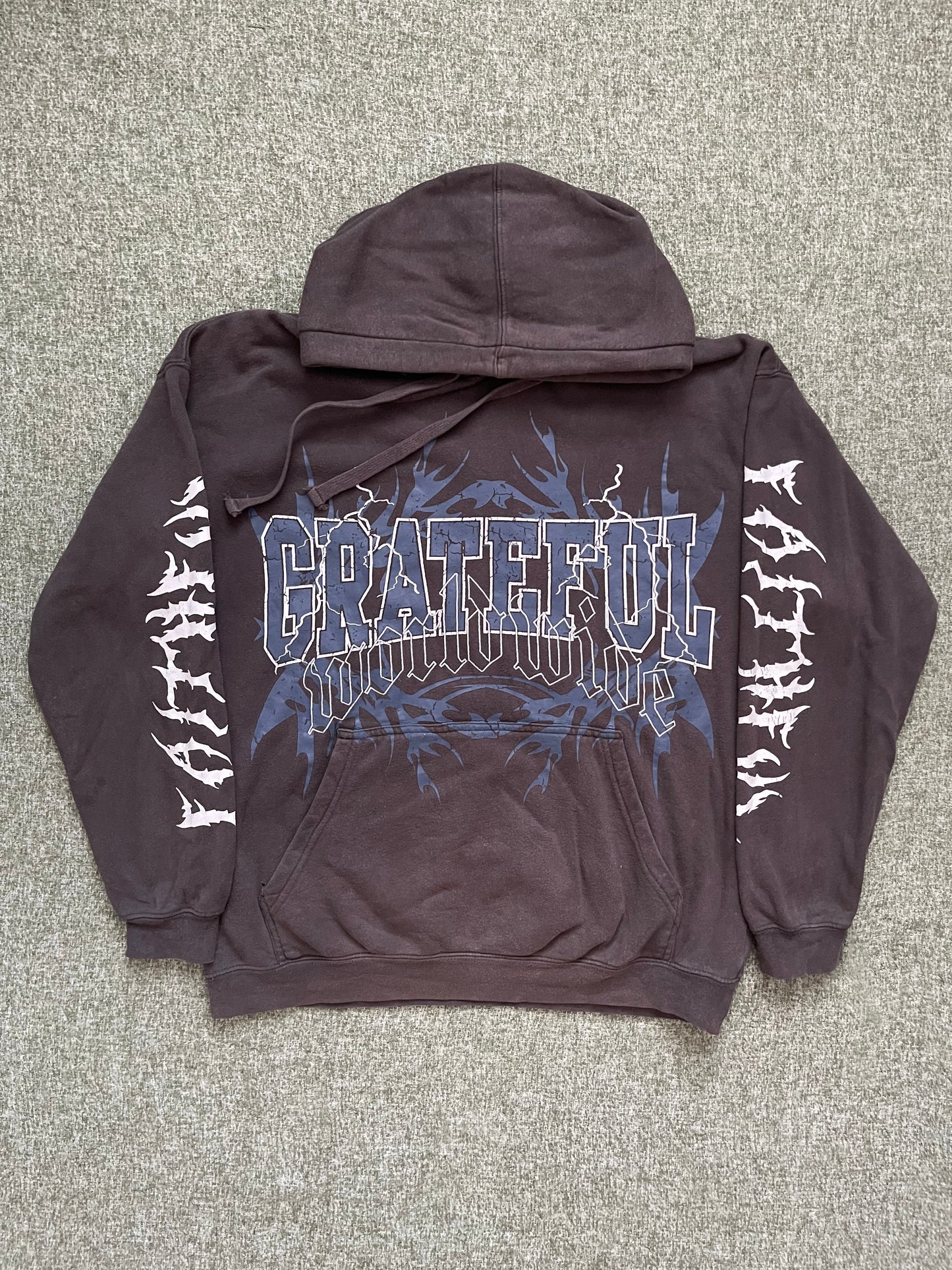 Y2K GRATEFUL ABSENT HOODIE (M)