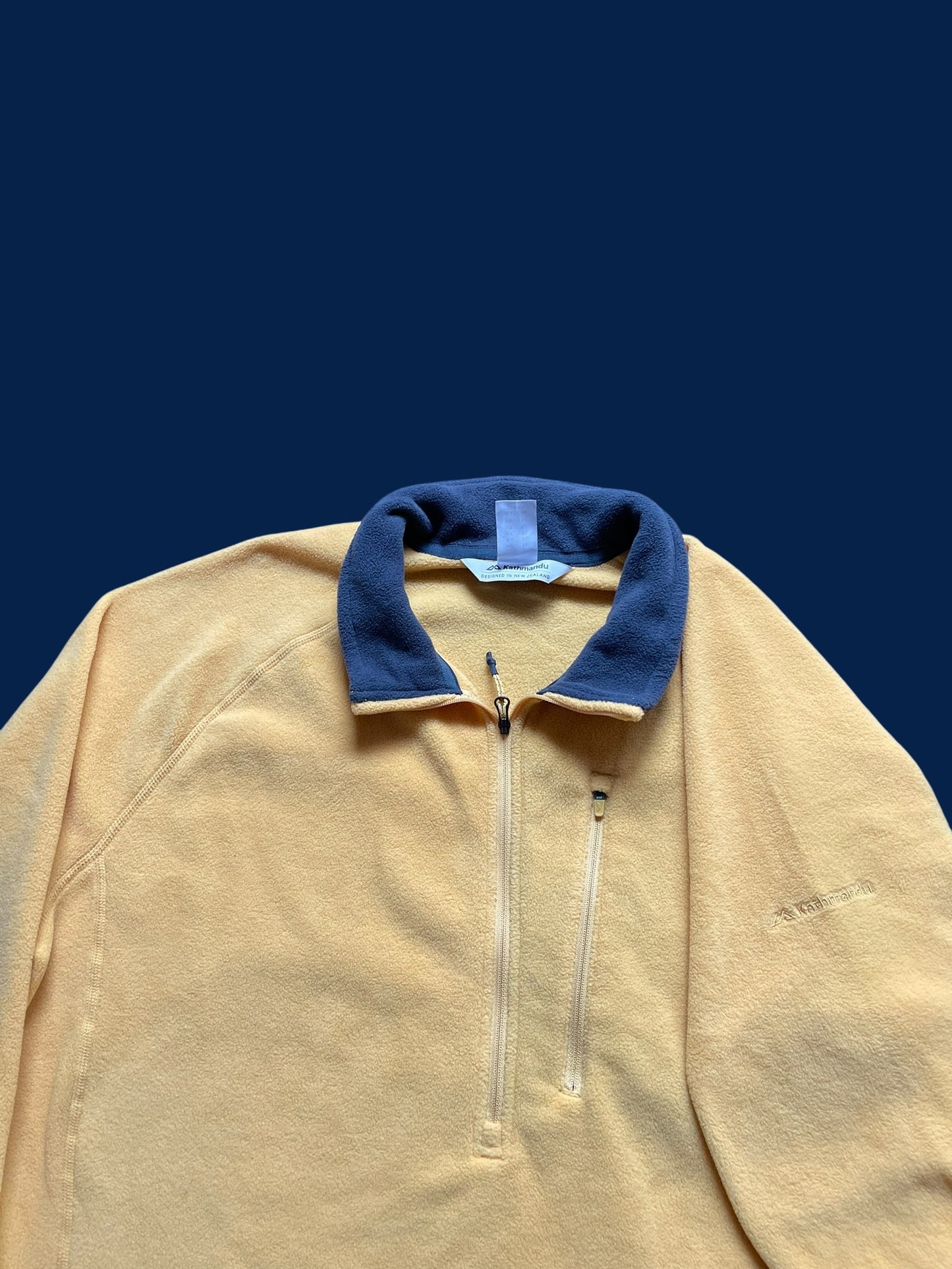 YELLOW KATHMANDU BIO FLEECE QUARTERZIP (L)