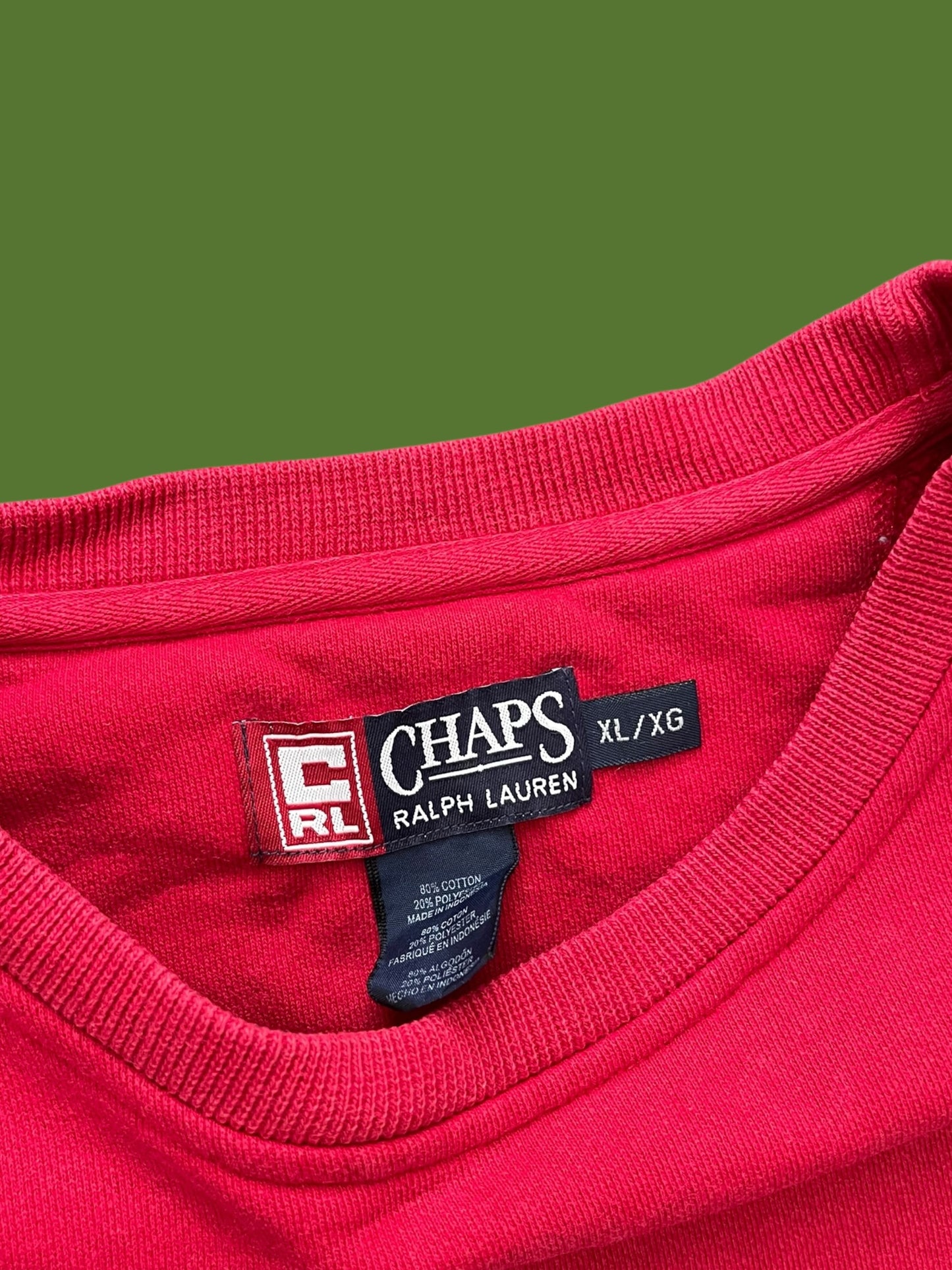 VINTAGE CHAPS RALPH LAUREN CREWNECK (XL)