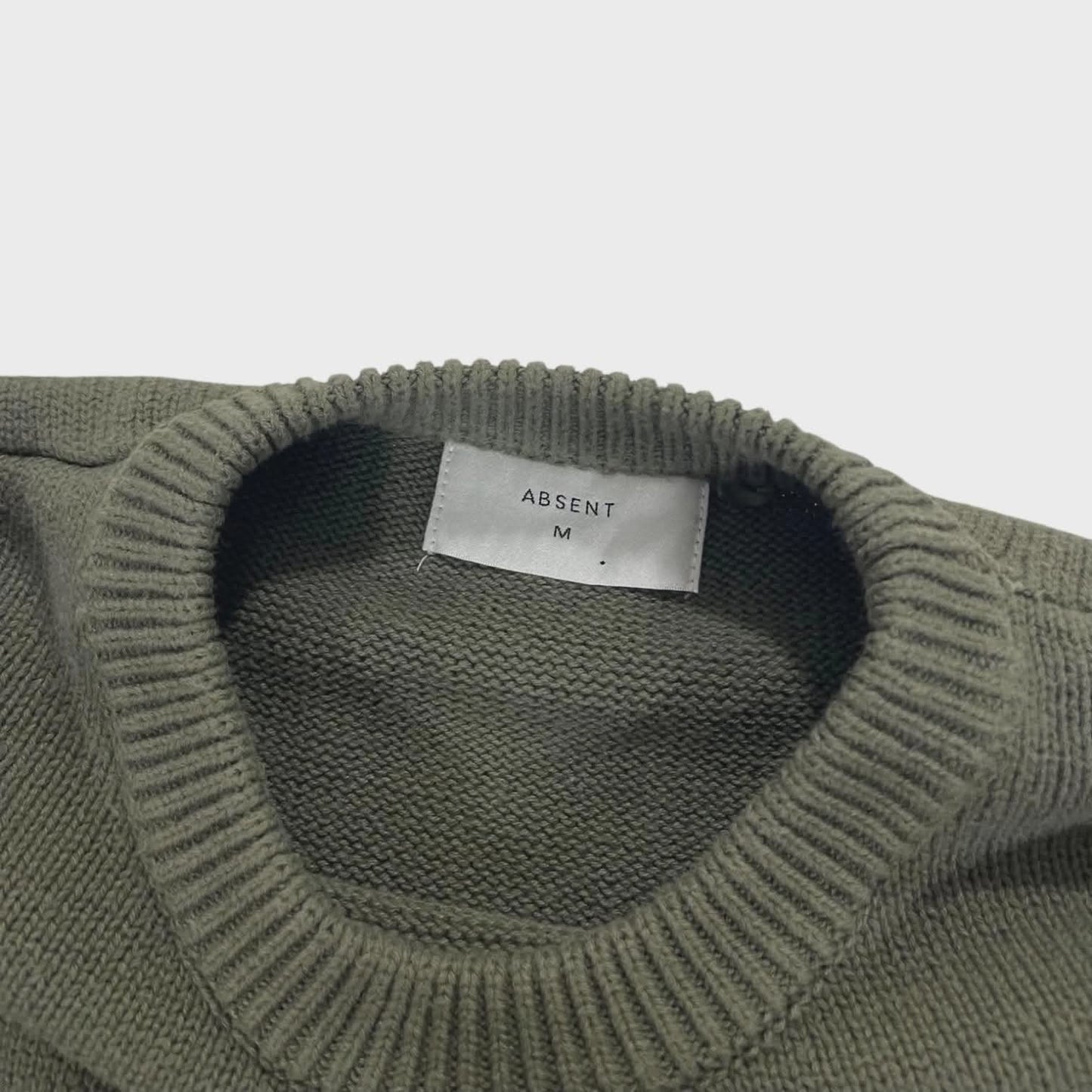 ABSENT GREEN CREWNECK SWEATER (M)