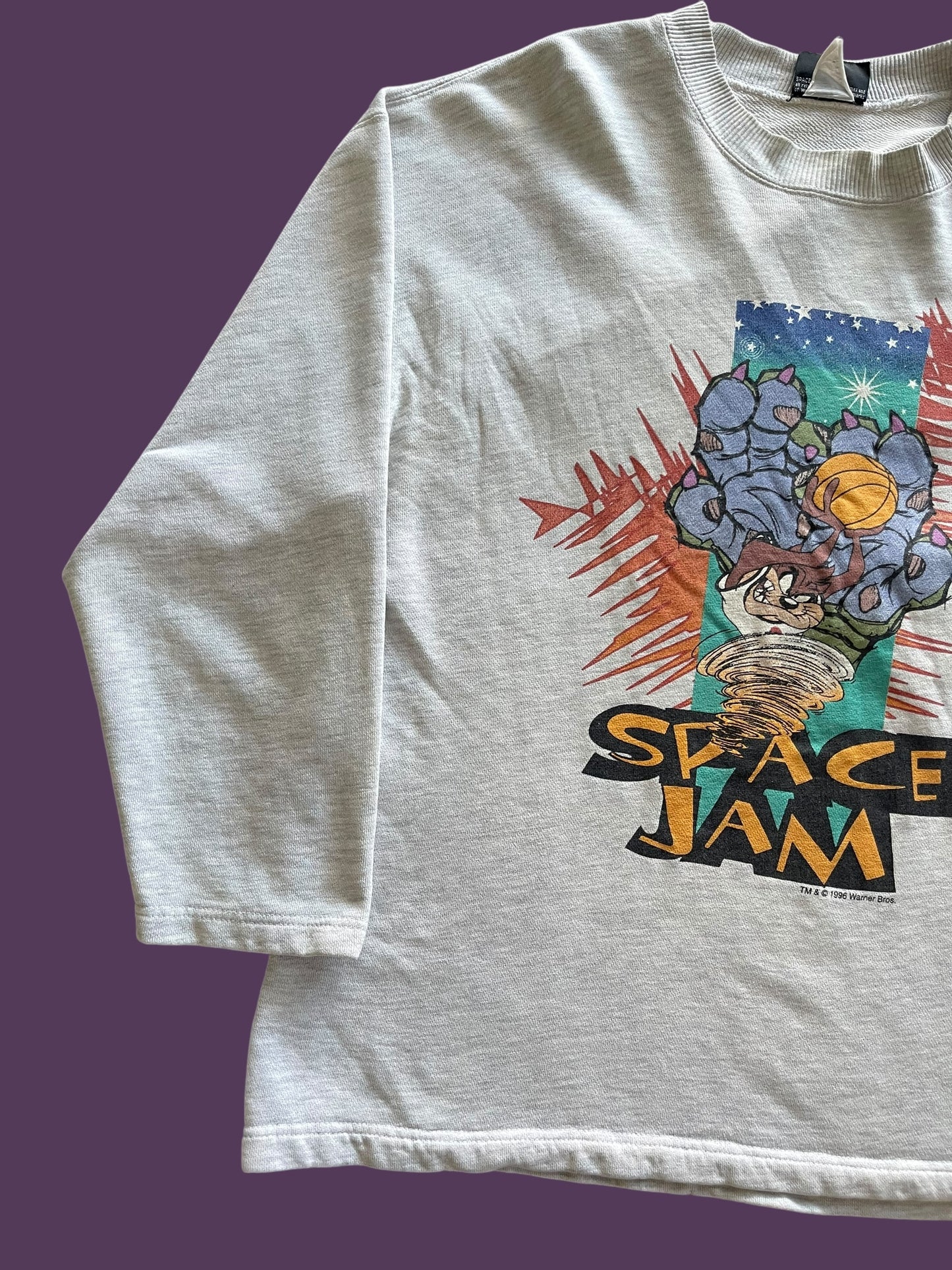 VINTAGE 1996 SPACE JAM CREWNECK (M TO LARGE)