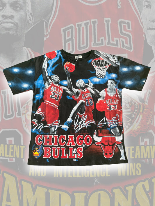 BOOTLEG AOP BULLS SHIRT (L)